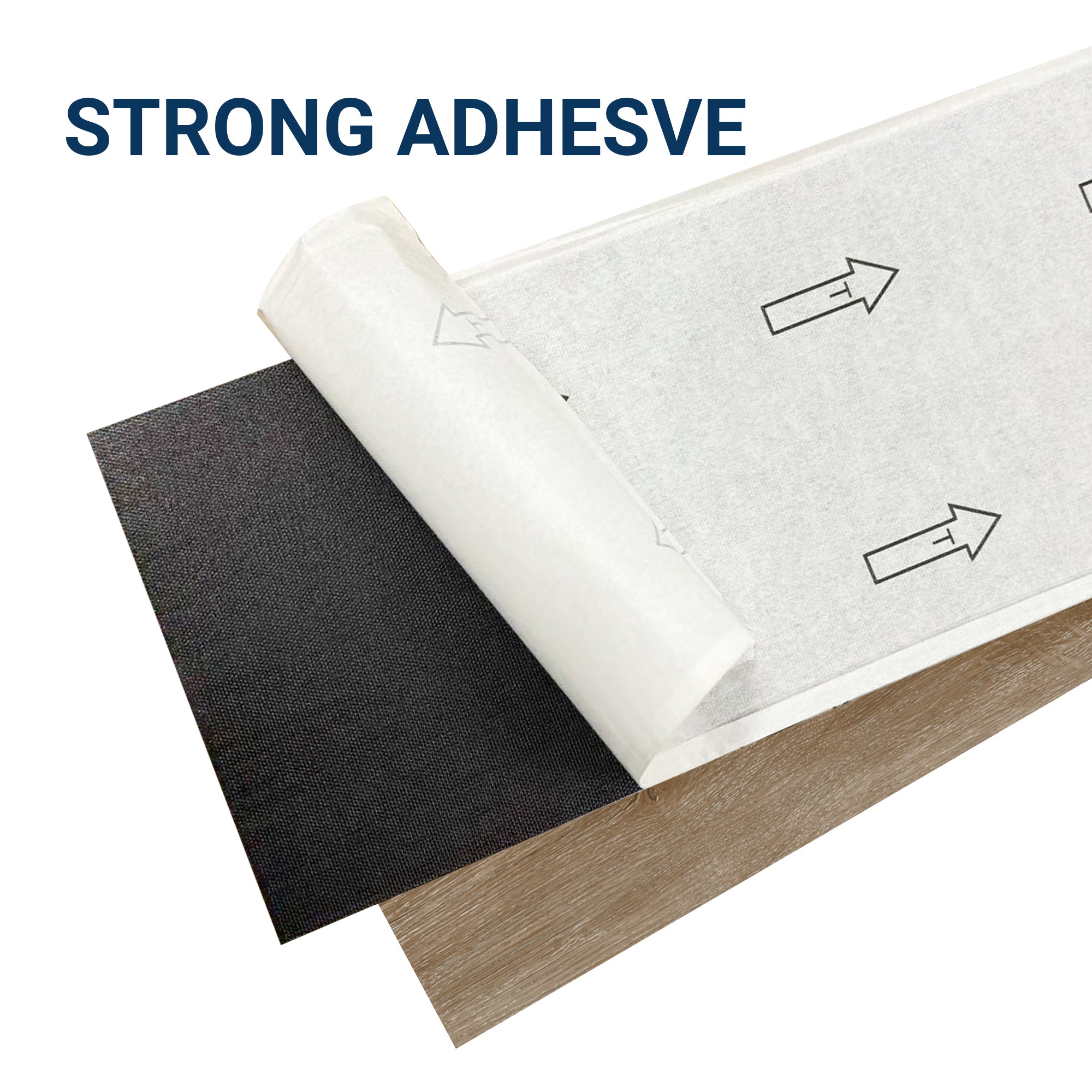 Warm Taupe -PEEL & STICK 250 Laminate Floor Planks Waterproof Self Adhesive Wood Look Hard Core Tile 36''x6'' - texture de...