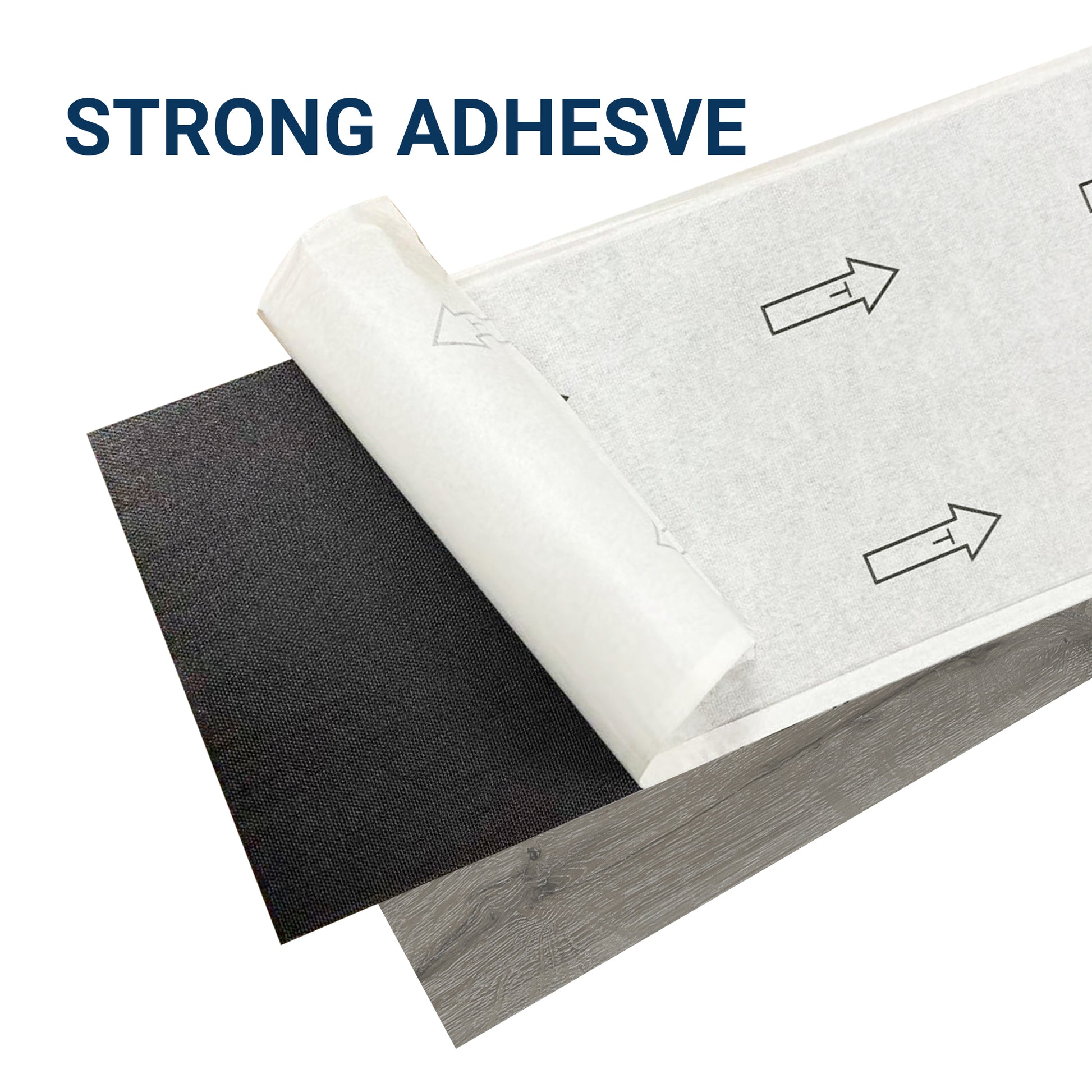 Smoky Gray -PEEL & STICK 250 Laminate Floor Planks Waterproof Self Adhesive Wood Look Hard Core Tile 36''x6'' - texture de...