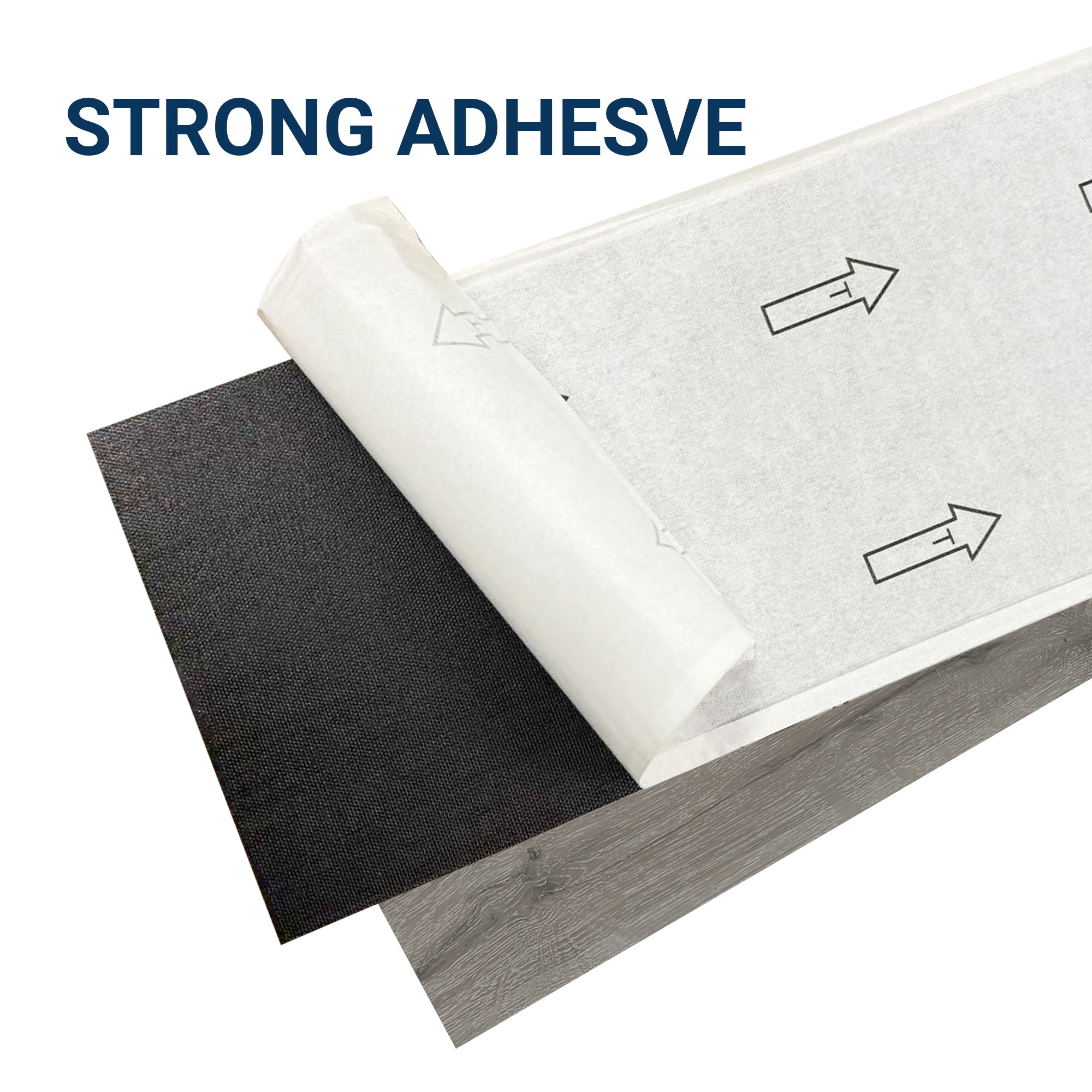 Smoky Gray -PEEL & STICK 250 Laminate Floor Planks Waterproof Self Adhesive Wood Look Hard Core Tile 36''x6'' - texture de...