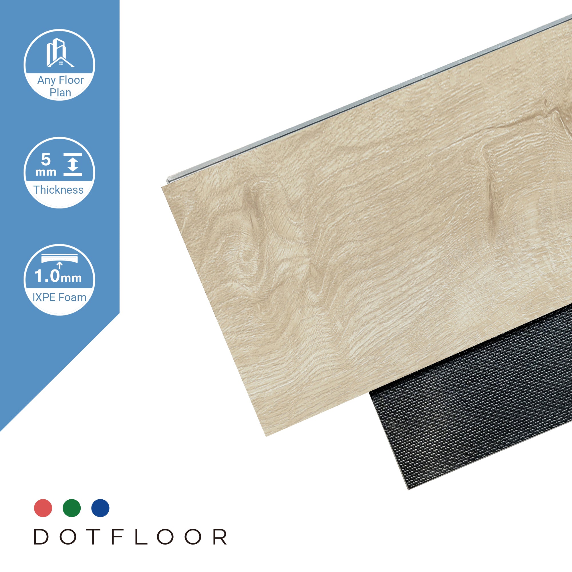 EMPIRE 402 Cream Teak 7.17” x 48” x 5 mm, 12 mil, IXPE BACK WOOD TEXTURE