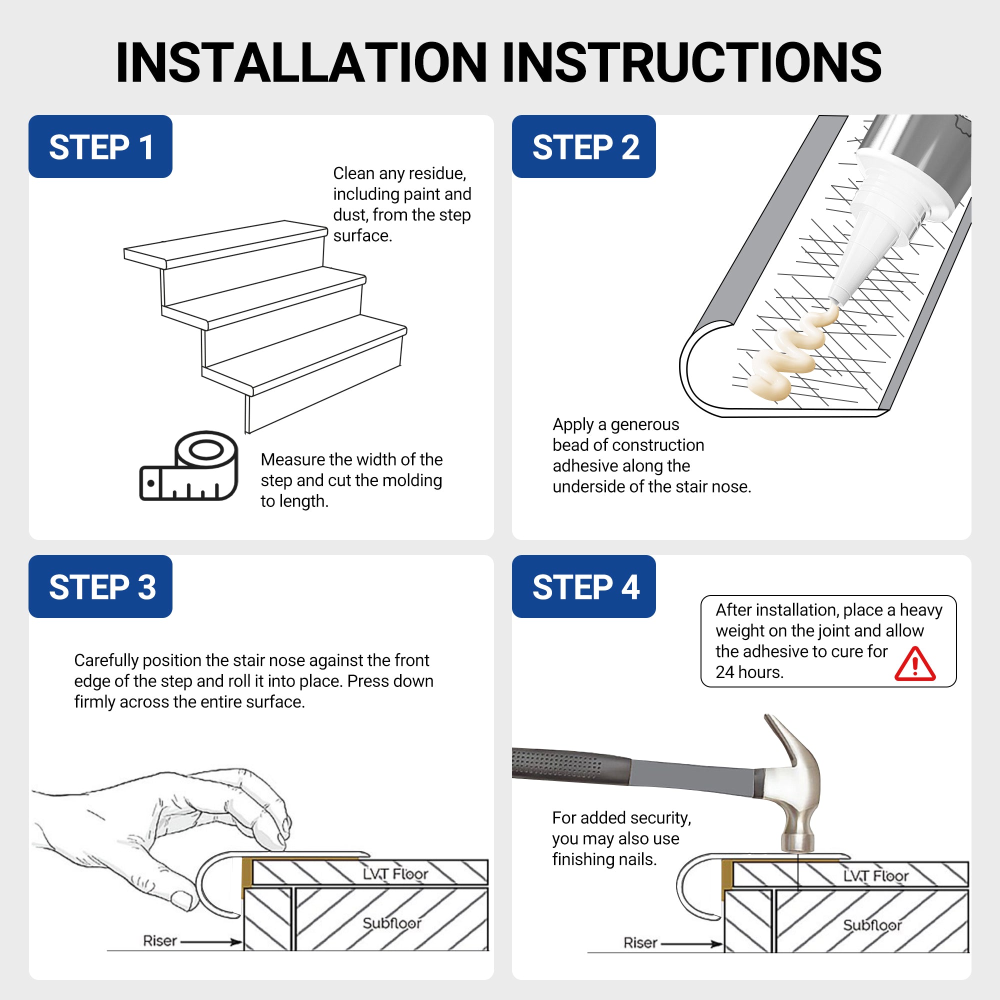 Stair Tread Perfect-Match-Trim EMPIRE 402 - color swatch