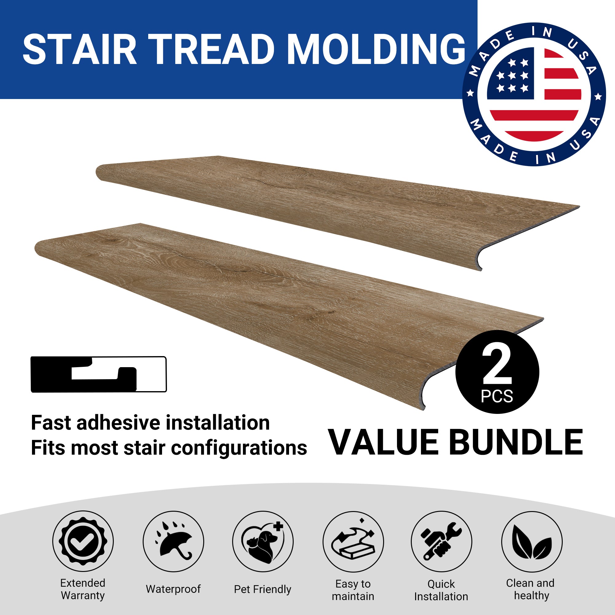 Stair Tread Perfect-Match-Trim EMPIRE 402