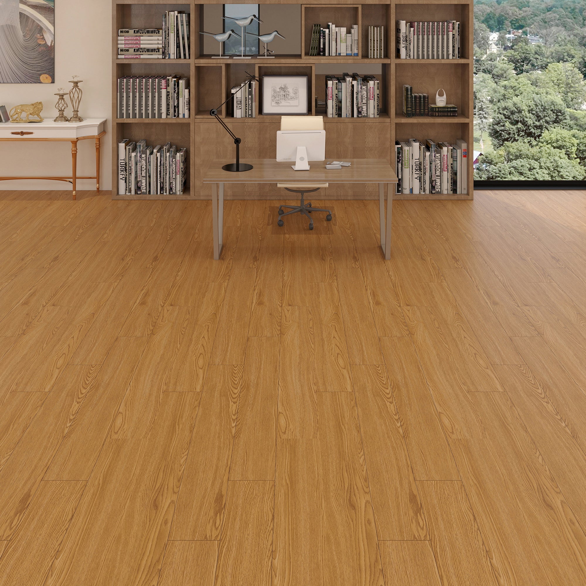 Empire 402 Sunny Oak 7.17” x 48” x 5 mm, 12 mil, IXPE BACK WOOD TEXTURE