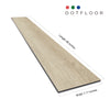 EMPIRE 402 Cream Teak 7.17” x 48” x 5 mm, 12 mil, - side view