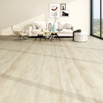 EMPIRE 402 Cream Teak 7.17” x 48” x 5 mm, 12 mil, IXPE BACK WOOD TEXTURE