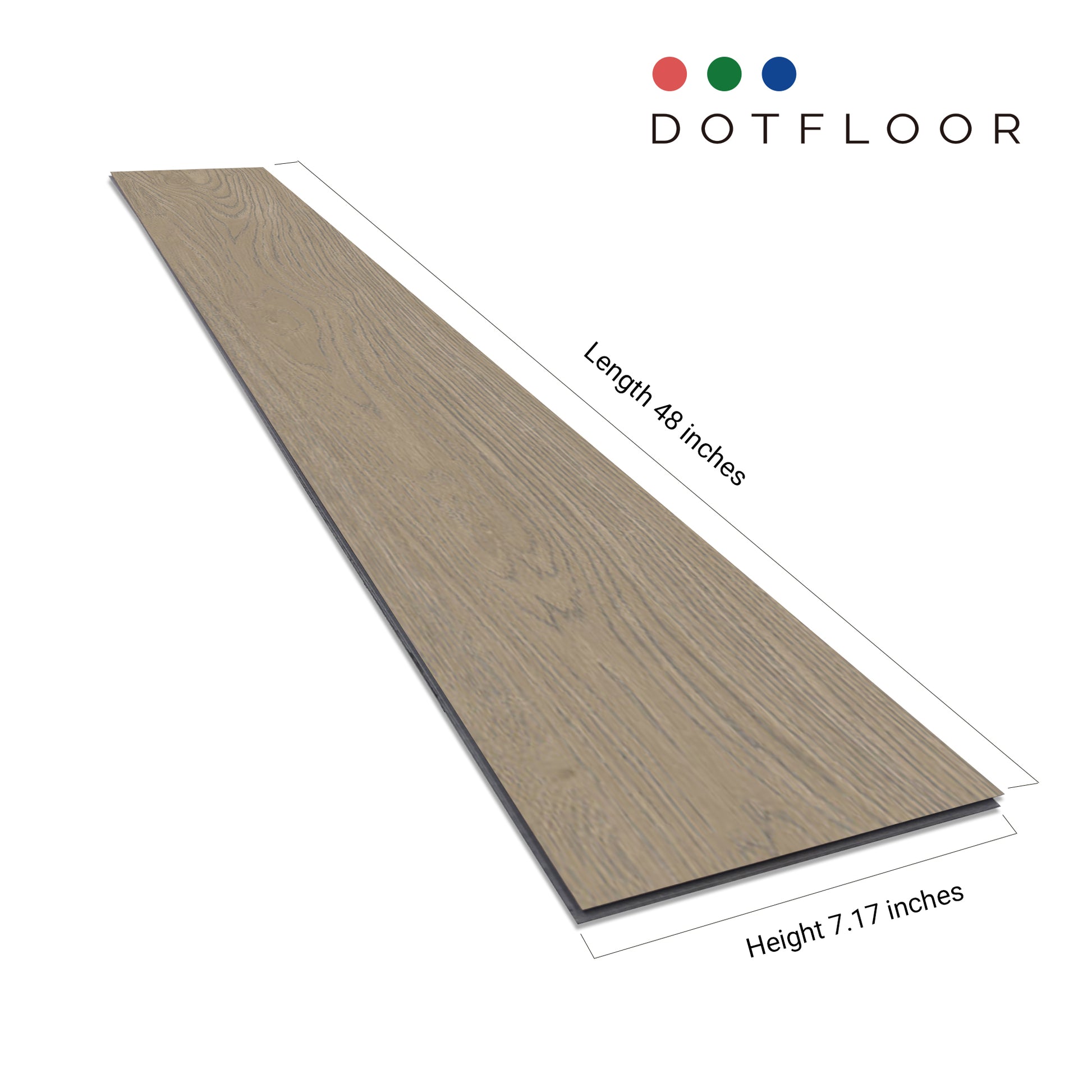 EMPIRE 402 Smoked Hickory 7.17” x 48” x 5 mm, 12 mil, - side view