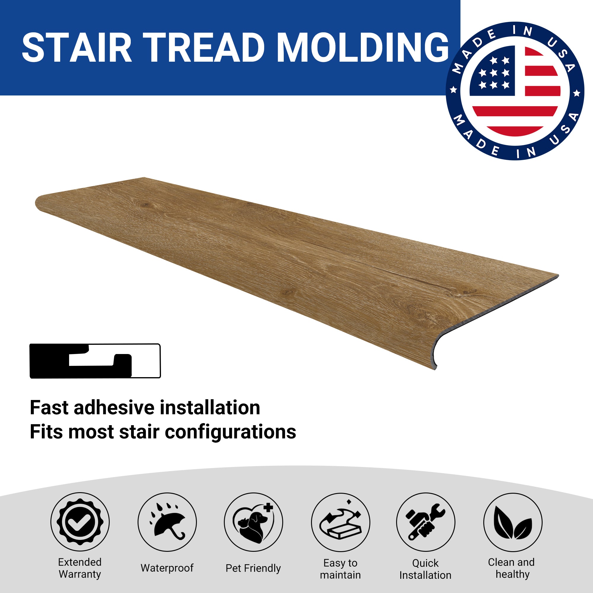 Stair Tread Perfect-Match-Trim EMPIRE 402