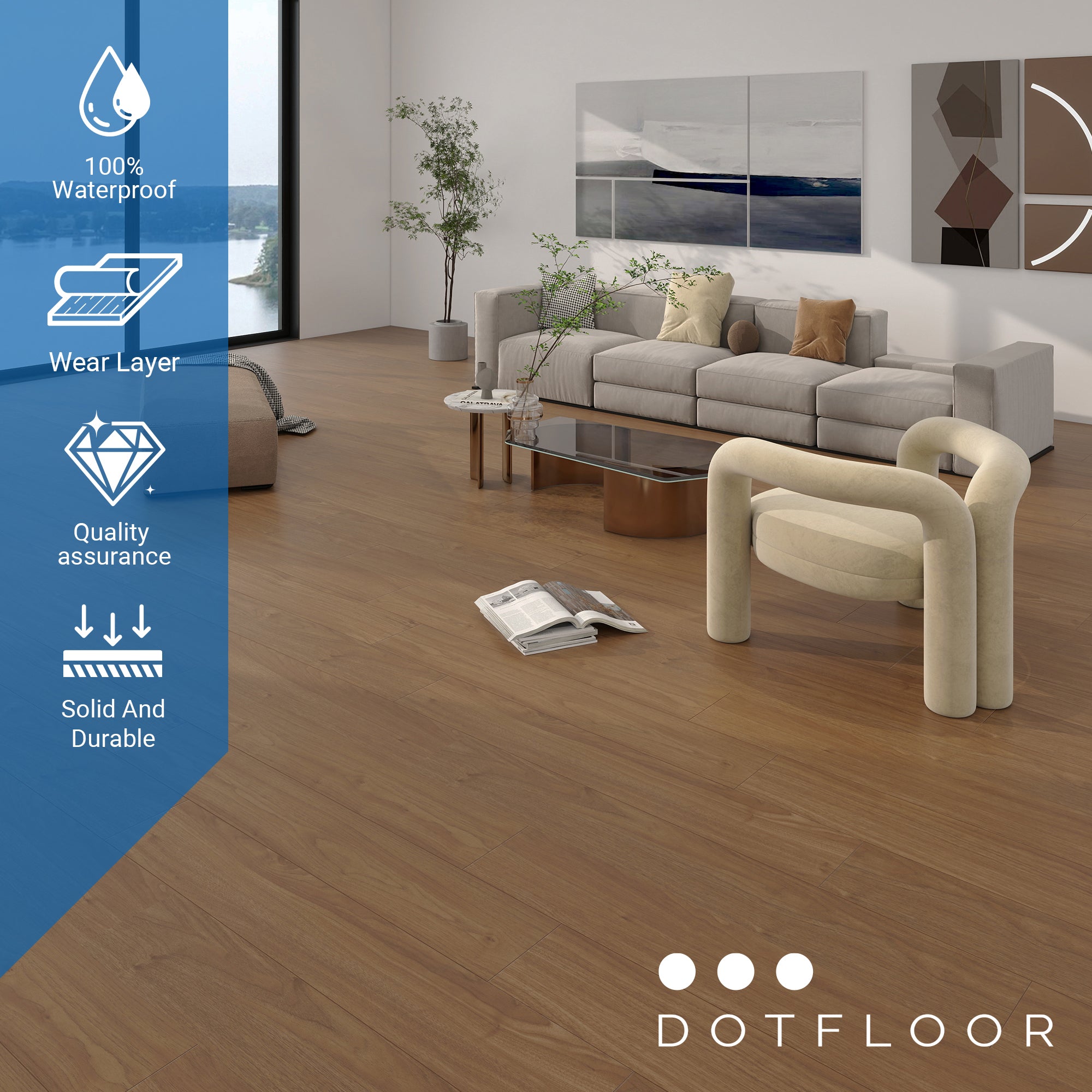 EMPIRE 402 Red Oak 7.17” x 48” x 5 mm, 12 mil, - texture detail