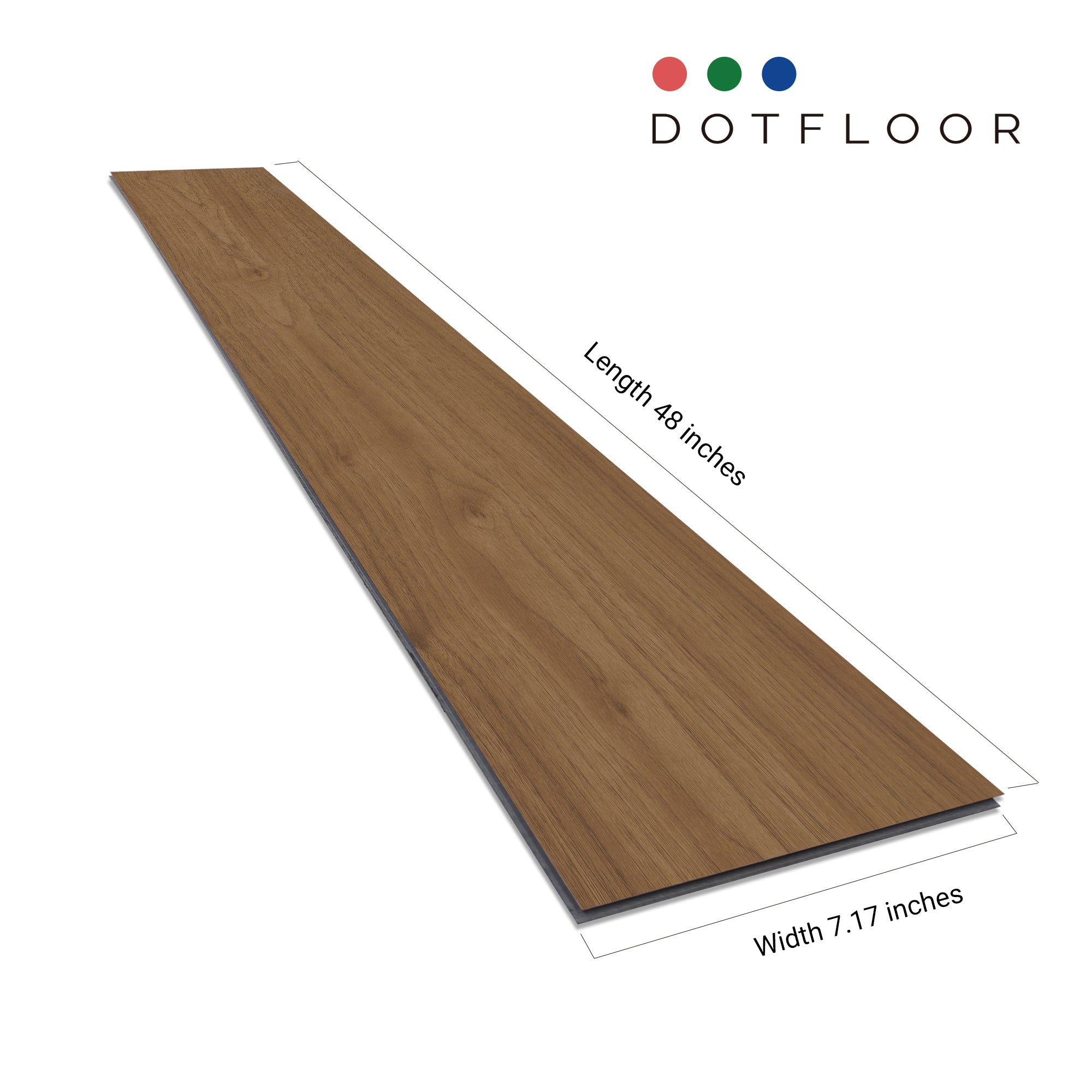 EMPIRE 402 Red Oak 7.17” x 48” x 5 mm, 12 mil, - side view
