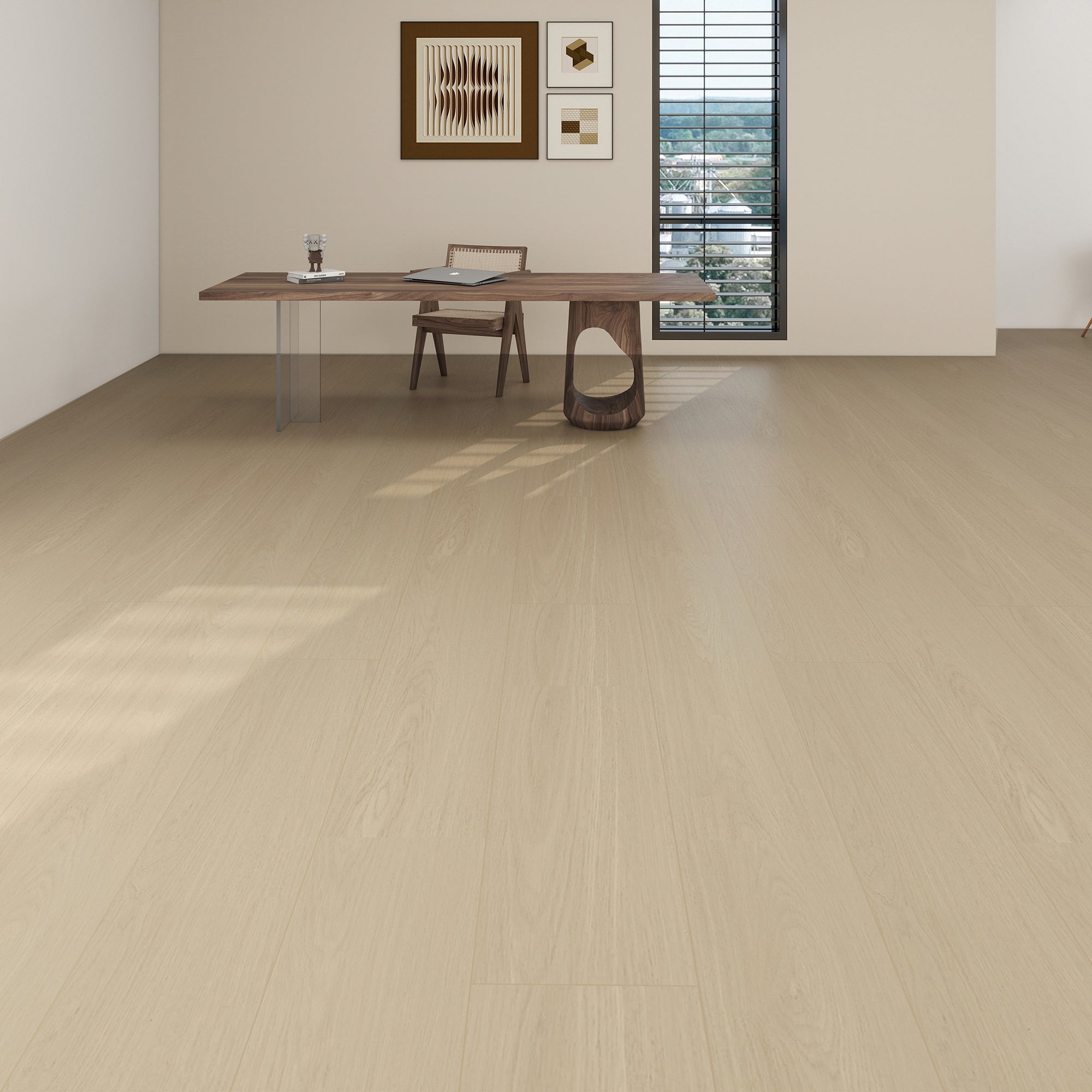 EMPIRE 402 White Oak 7.17” x 48” x 5 mm, 12 mil, IXPE BACK WOOD TEXTURE