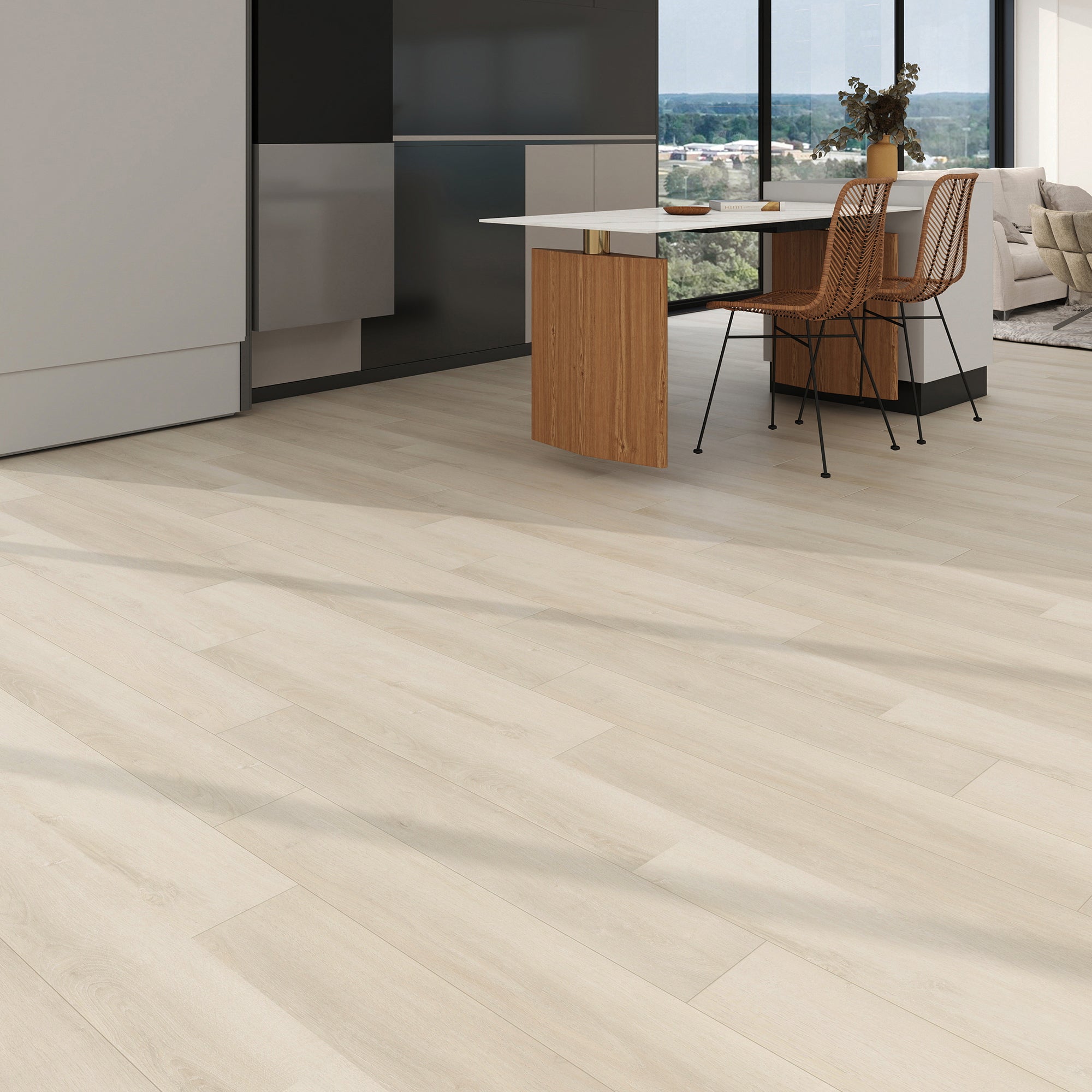 EMPIRE 402 White Birch 7.17” x 48” x 5 mm, 12 mil, IXPE BACK WOOD TEXTURE