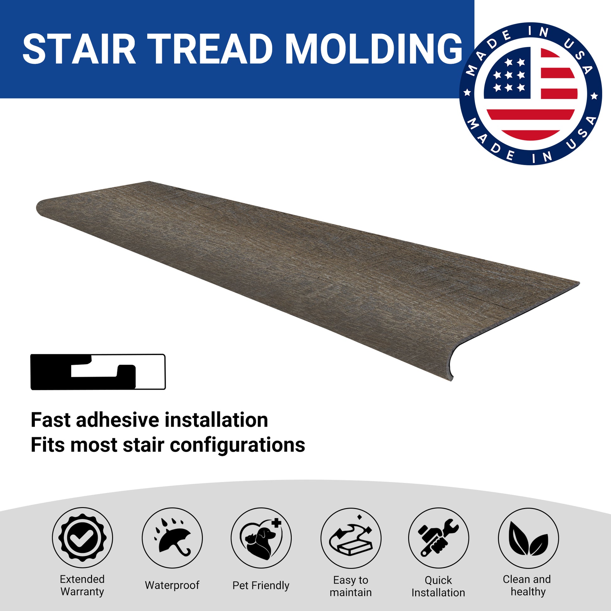 Perfect-Match-Trims Stair Tread New Parliament 605 - close-up view