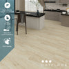 NEW PARLIAMENT 605 Cream Teak RIGID CORE 7.17*48*6mm, 20 mil, - installed room view