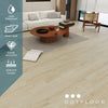 NEW PARLIAMENT 605 Cream Teak RIGID CORE 7.17*48*6mm, 20 mil, - texture detail