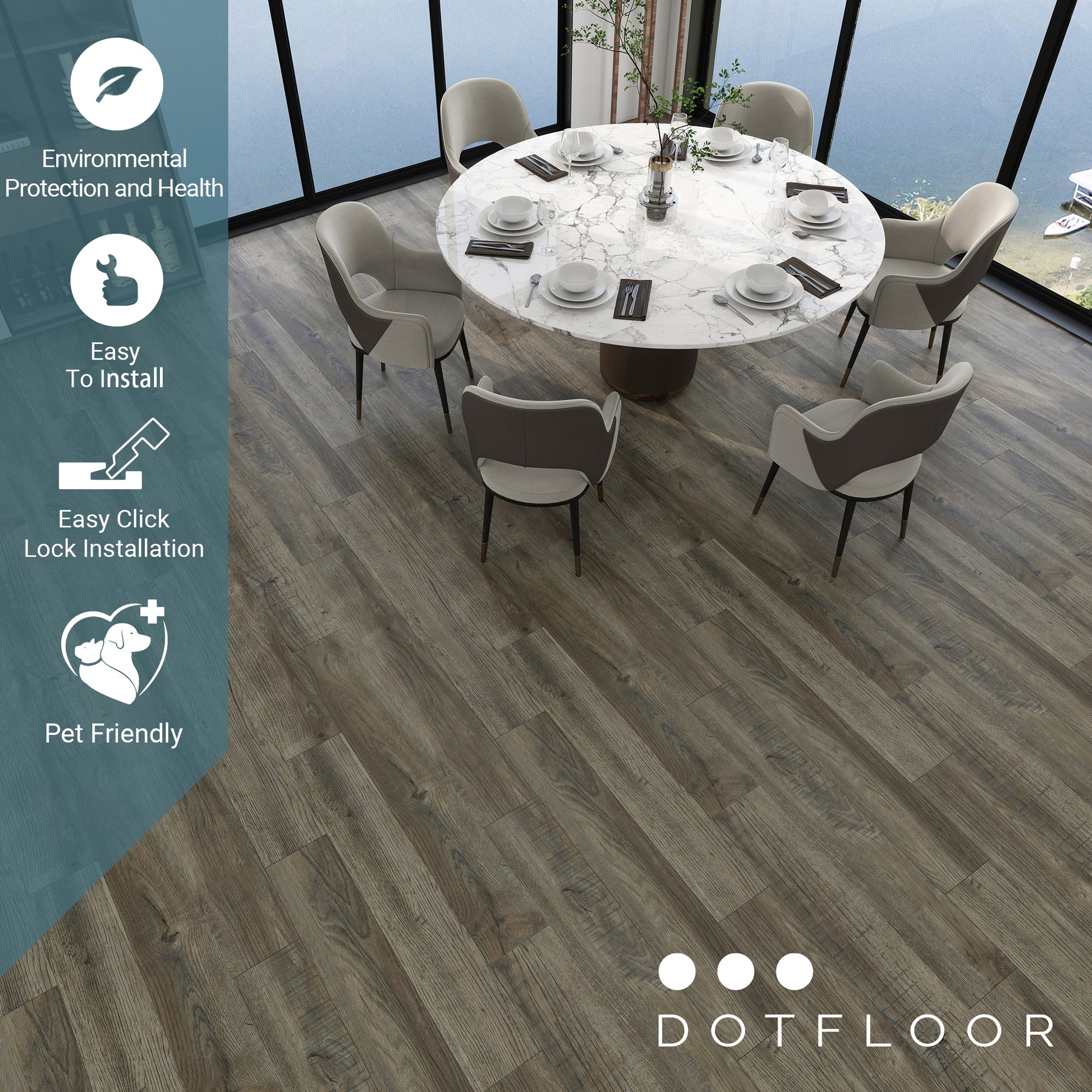 NEW PARLIAMENT 605 Classic Tree RIGID CORE 7.17*48*6mm, 20 mil, - installed room view