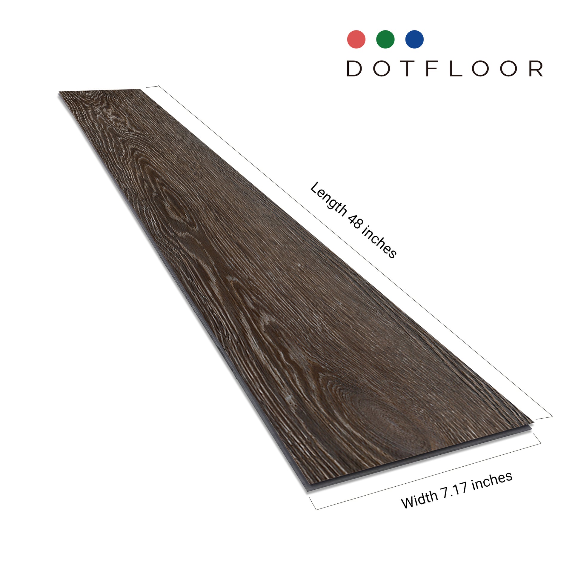 NEW PARLIAMENT 605 Straight Oak RIGID CORE 7.17*48*6mm, 20 mil, - side view