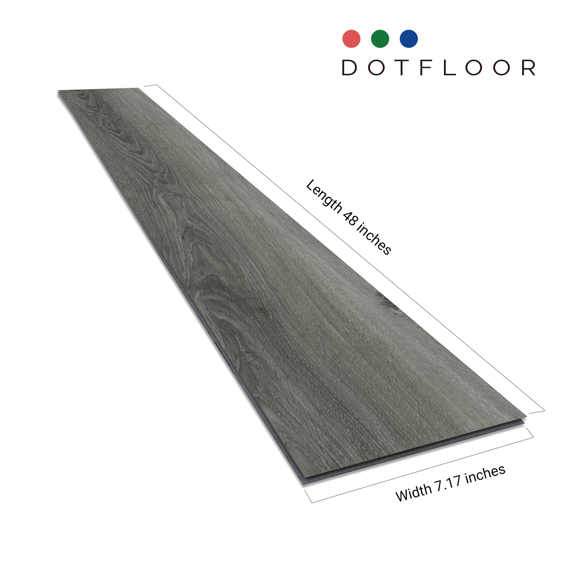 NEW PARLIAMENT 605 Antique Gray RIGID CORE 7.17” x 48” x 6 mm, 20 mil, - side view