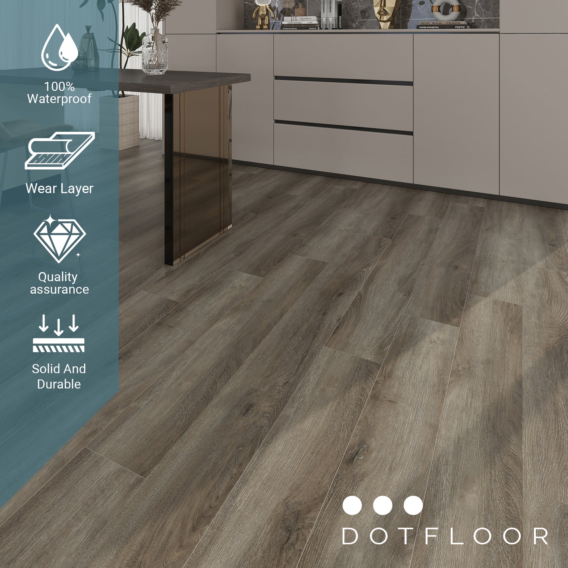 NEW PARLIAMENT 605 NOFOLK OAK RIGID CORE 7.17*48*6mm, 20 mil, - texture detail