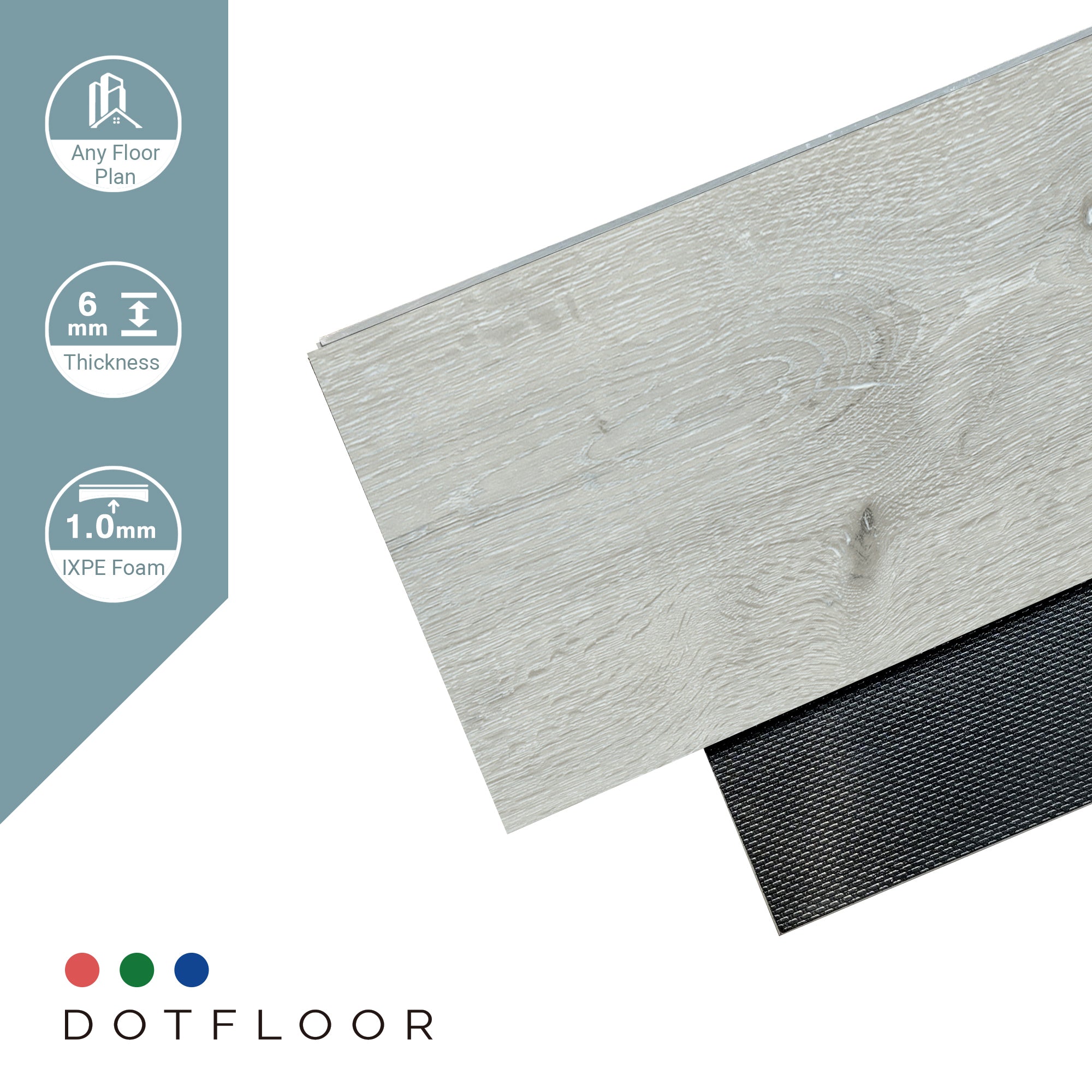 NEW PARLIAMENT 605 Light Oak RIGID CORE 7.17” x 48” x 6 mm, 20 mil, - color swatch