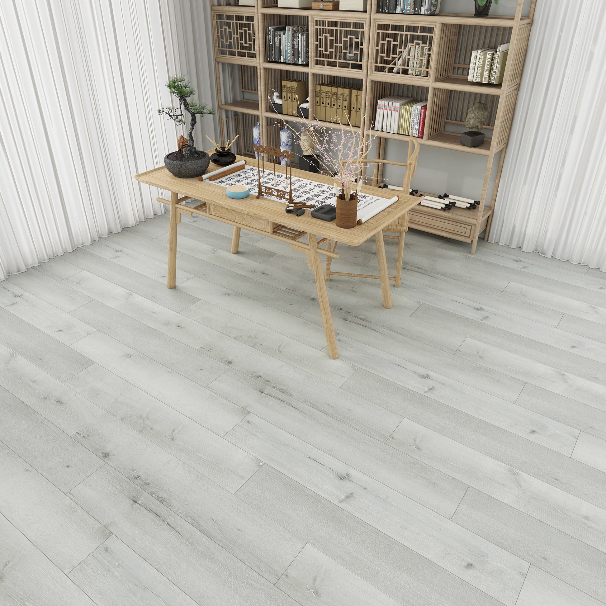 NEW PARLIAMENT 605 Light Oak RIGID CORE 7.17” x 48” x 6 mm, 20 mil, - product image