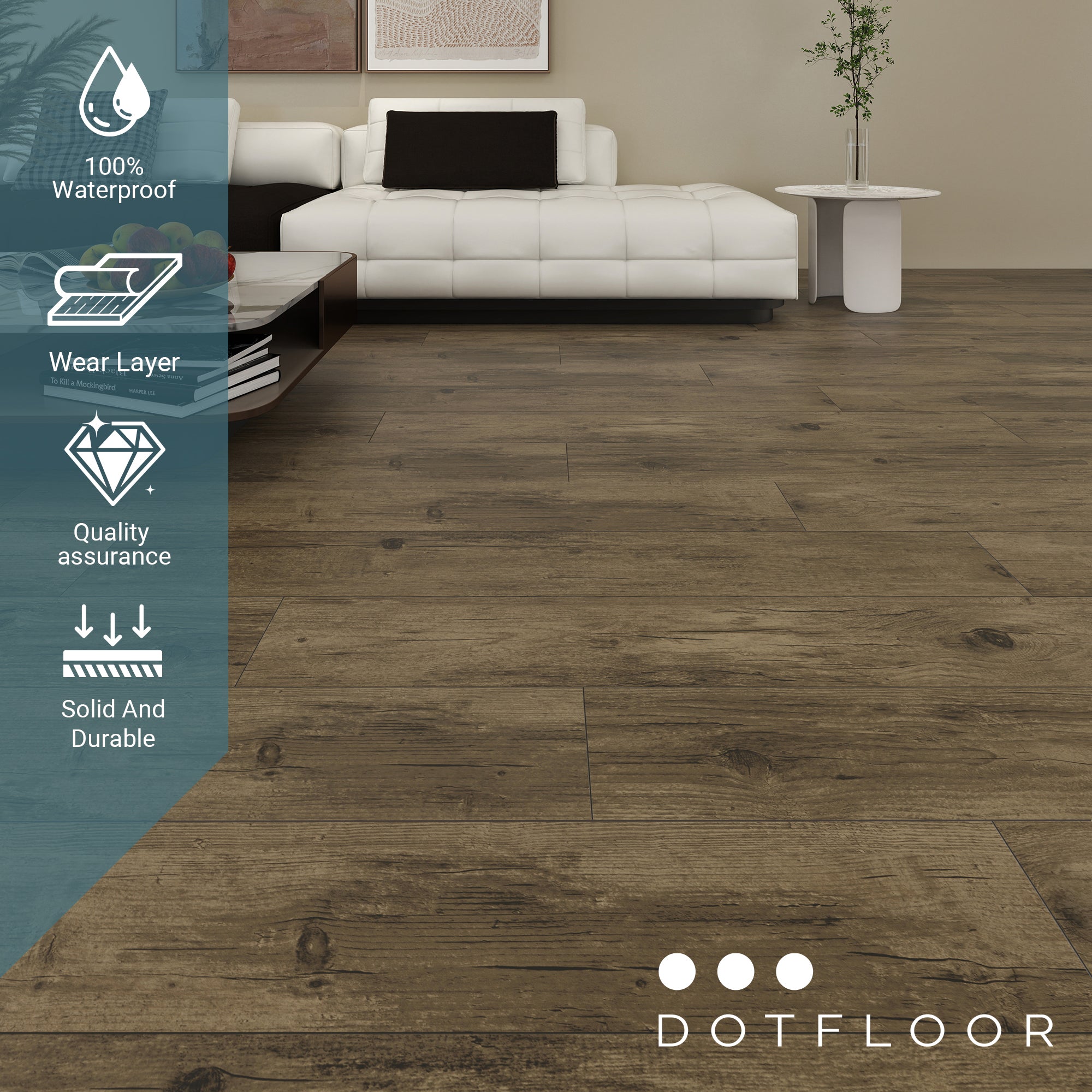 NEW PARLIAMENT 605 Oaktree Brown RIGID CORE 7.17*48*6mm, 20 mil, - texture detail