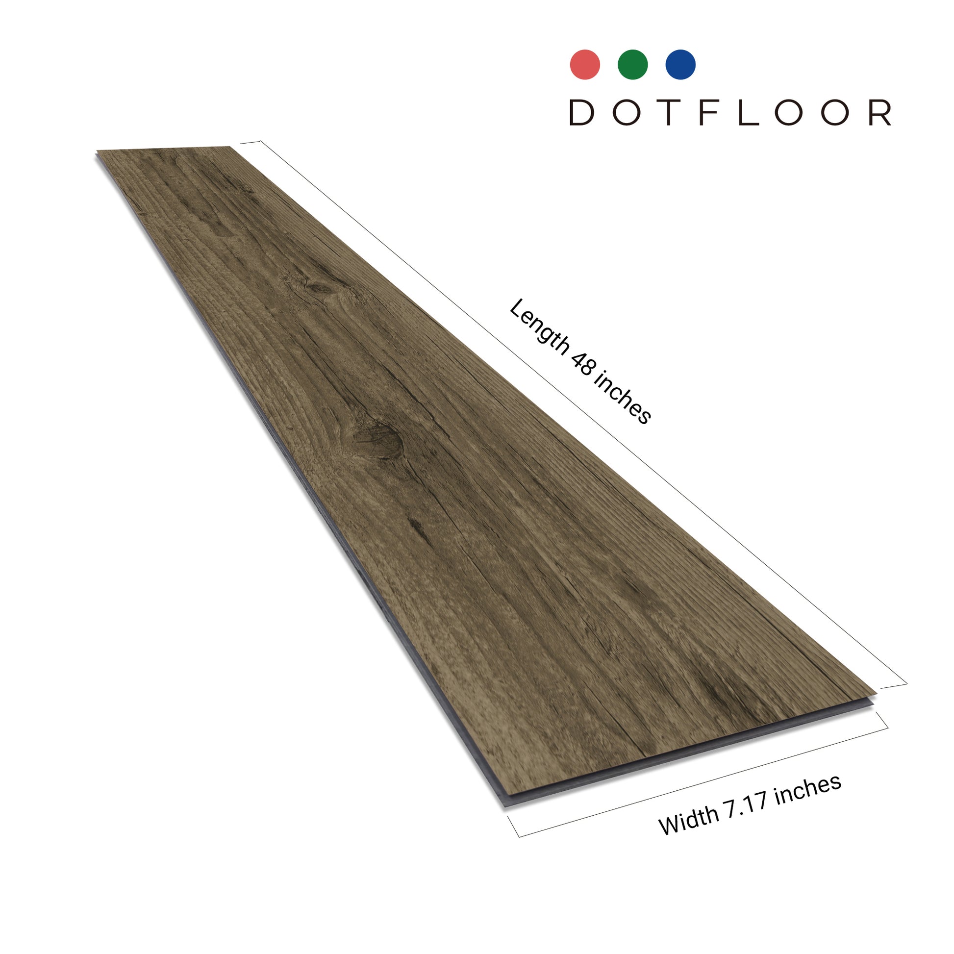 NEW PARLIAMENT 605 Oaktree Brown RIGID CORE 7.17*48*6mm, 20 mil, - side view