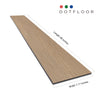 NEW PARLIAMENT 605 Yellow Pine RIGID CORE 7.17” x 48” x 6 mm, 20 mil, - side view