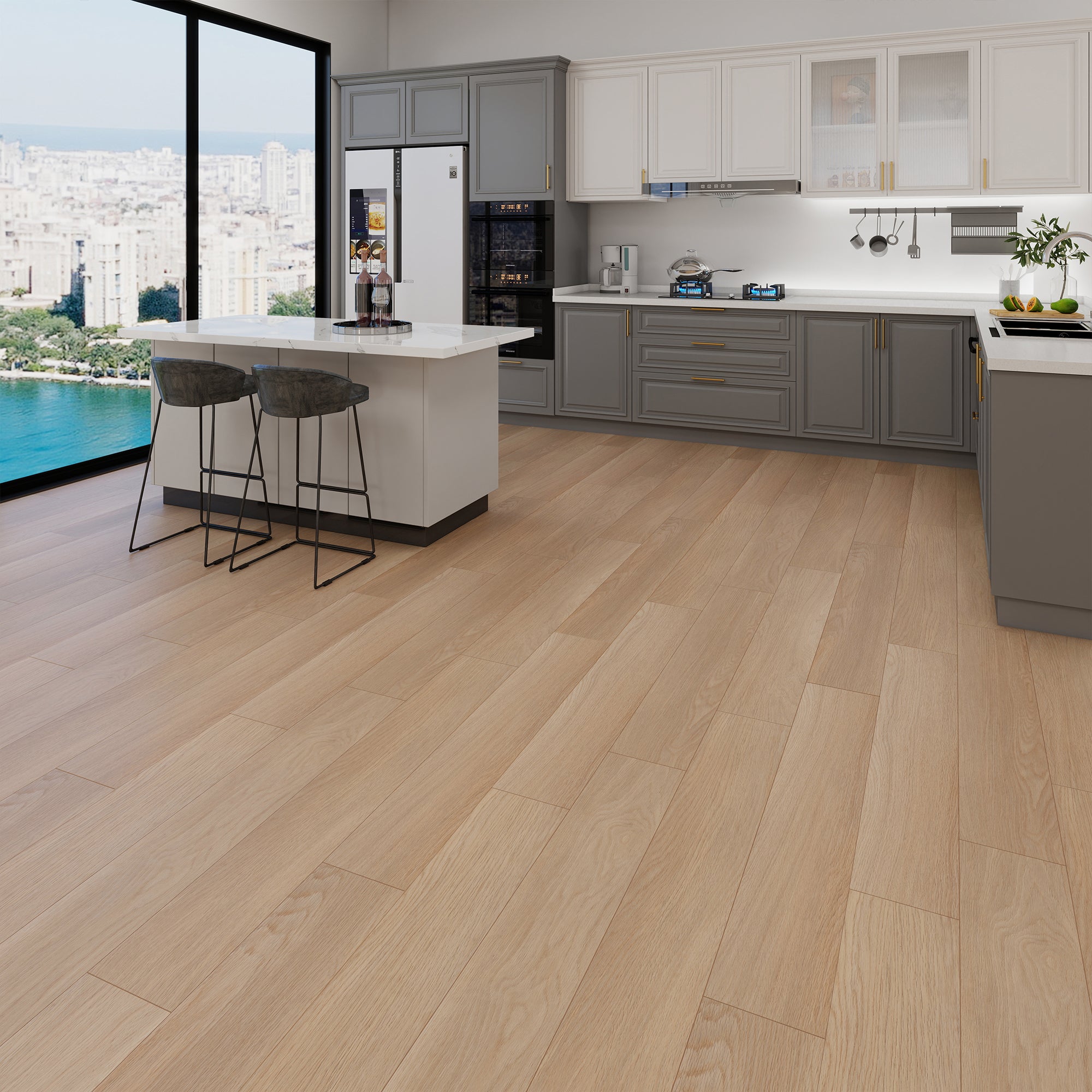 NEW PARLIAMENT 605 Yellow Pine RIGID CORE 7.17” x 48” x 6 mm, 20 mil, IXPE BACK WOOD TEXTURE