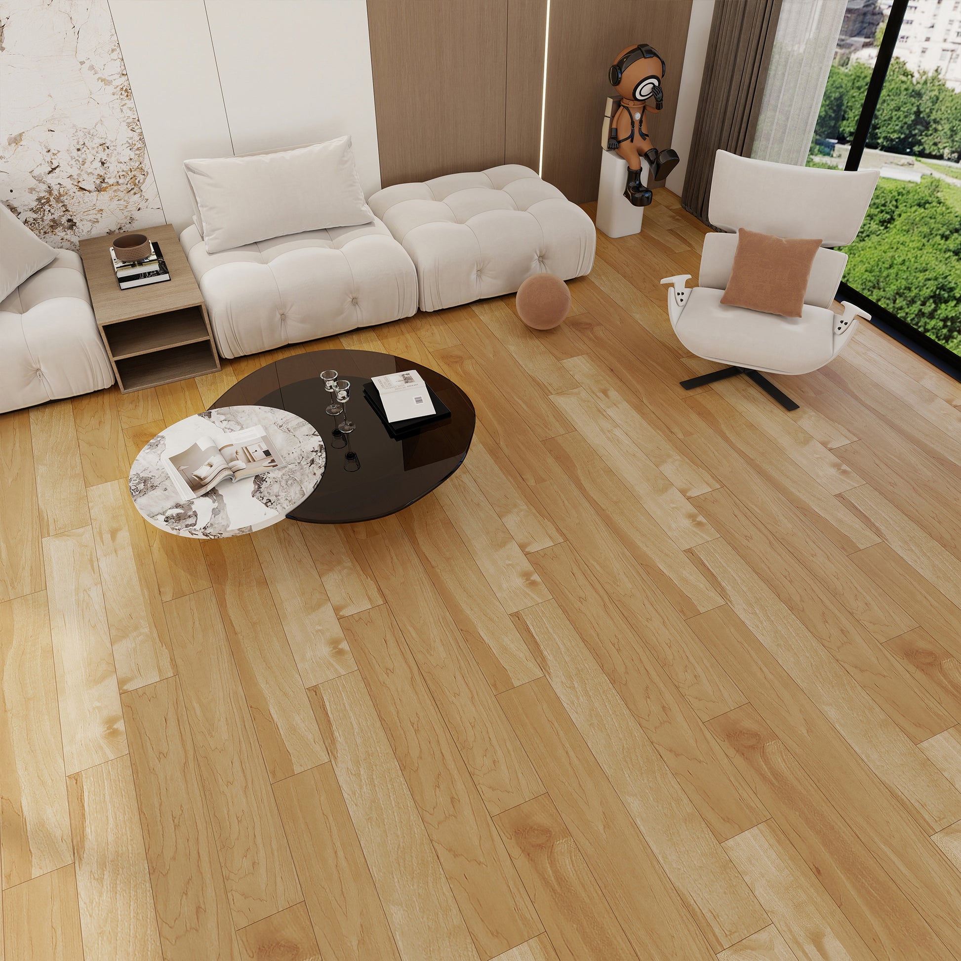 NEW PARLIAMENT 605 Maple Light RIGID CORE 7.17” x 48” x 6 mm, 20 mil, - product image