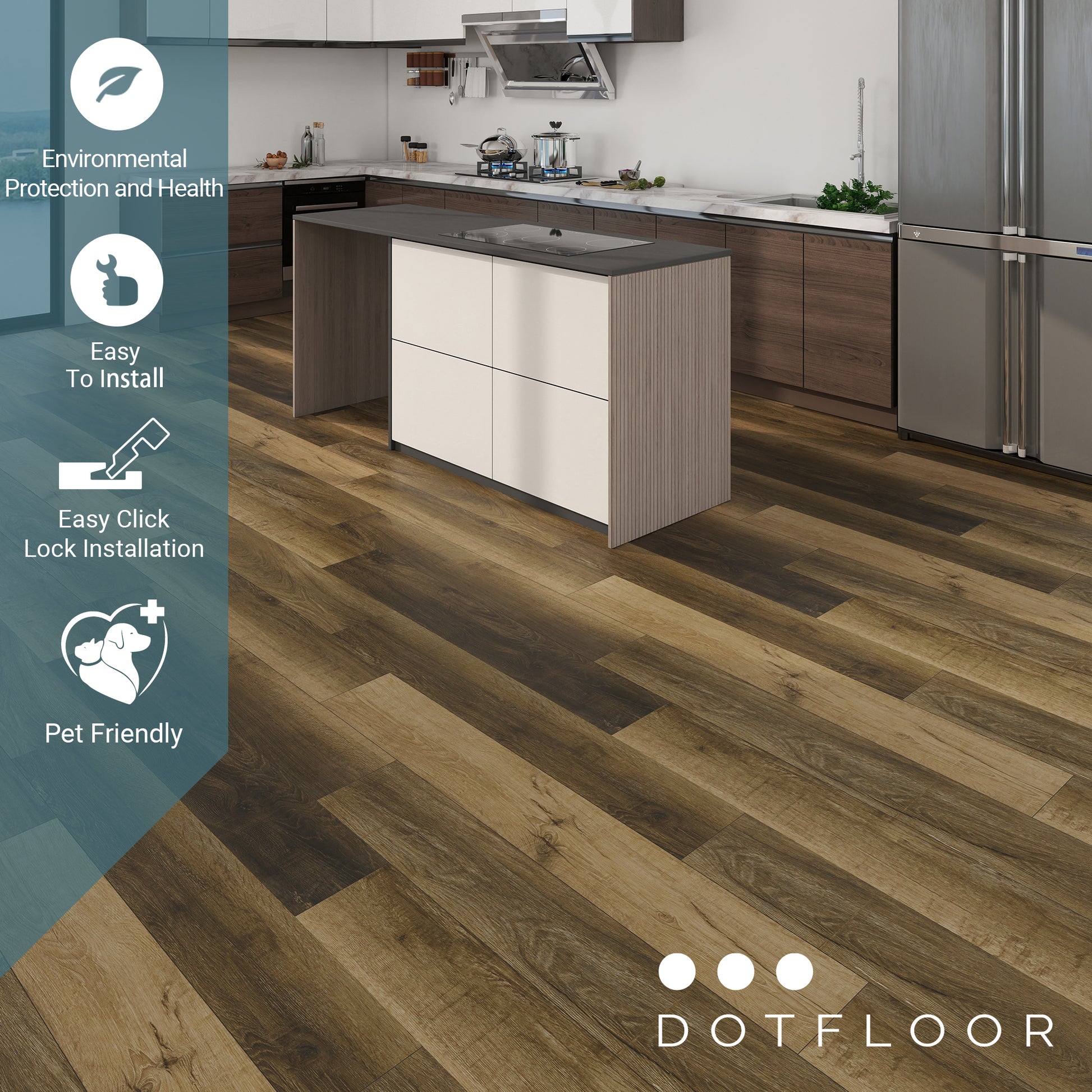 NEW PARLIAMENT 605 YELLOWTAIL LEAF RIGID CORE 7.17*48*6mm, 20 mil, - installed room view