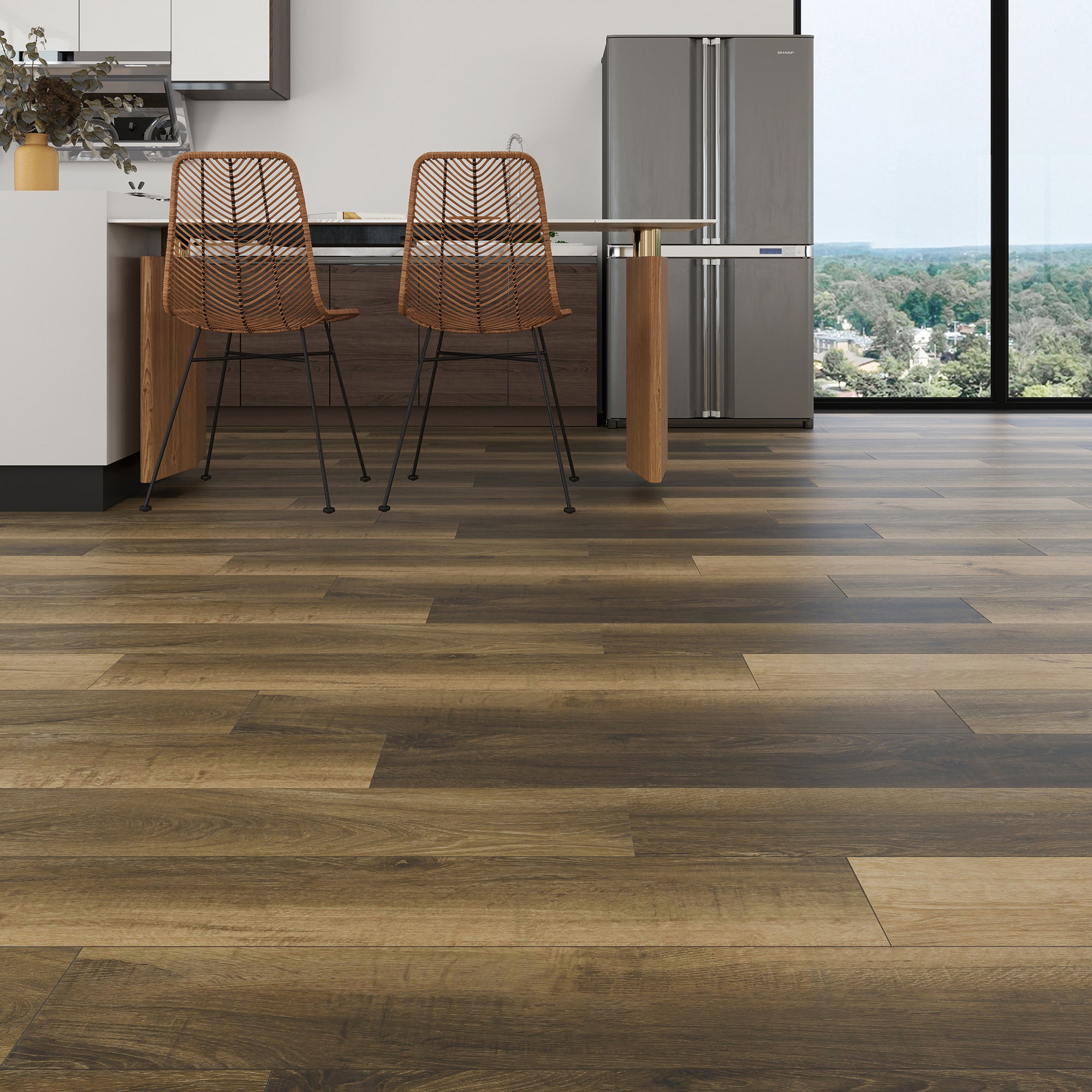 NEW PARLIAMENT 605 YELLOWTAIL LEAF RIGID CORE 7.17*48*6mm, 20 mil, IXPE BACK WOOD TEXTURE