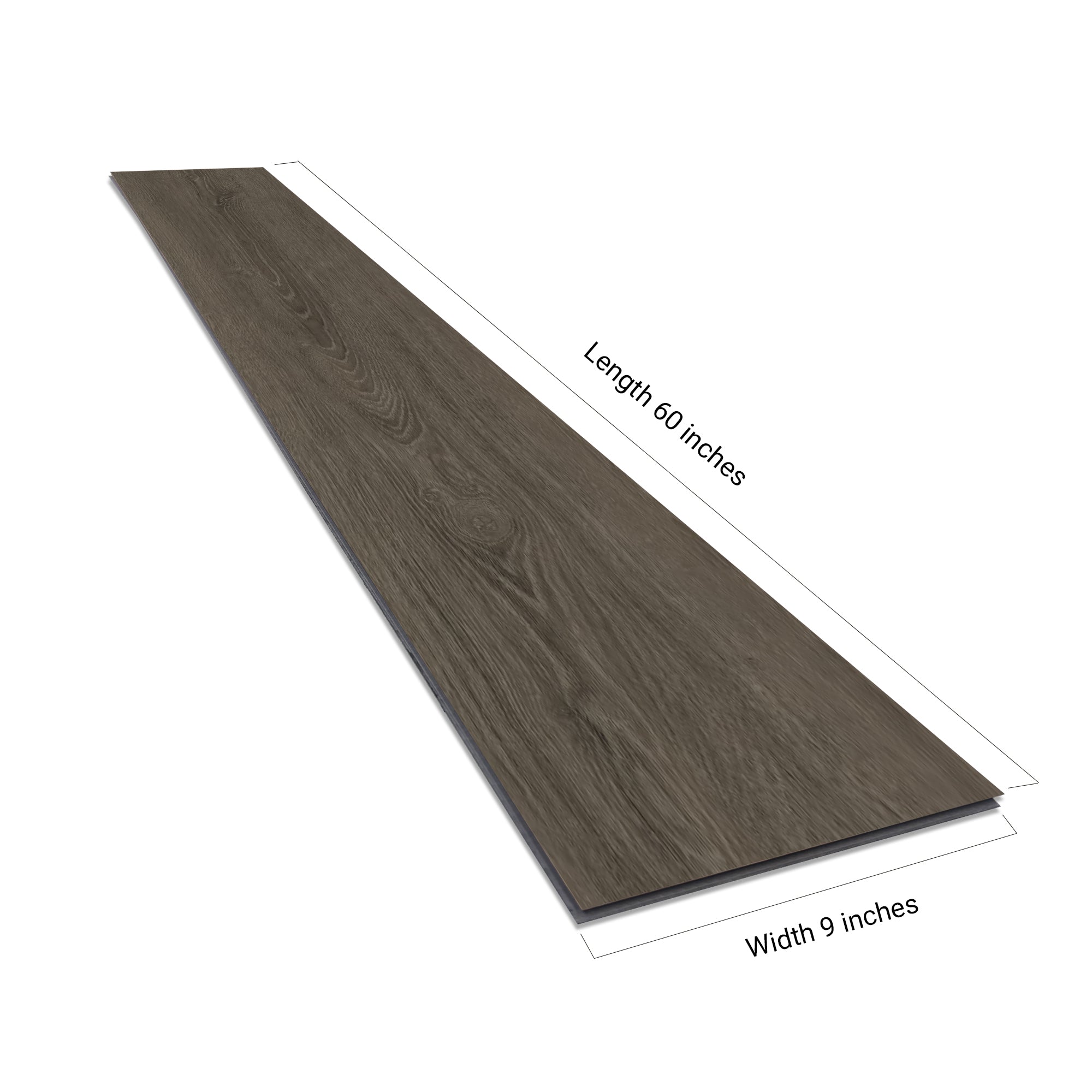 NEW PARLIAMENT 610 Ashwood Slate 9” x 60” x 6.5 mm, 22 mil, Klein Blue IXPE 1.5 mm - side view
