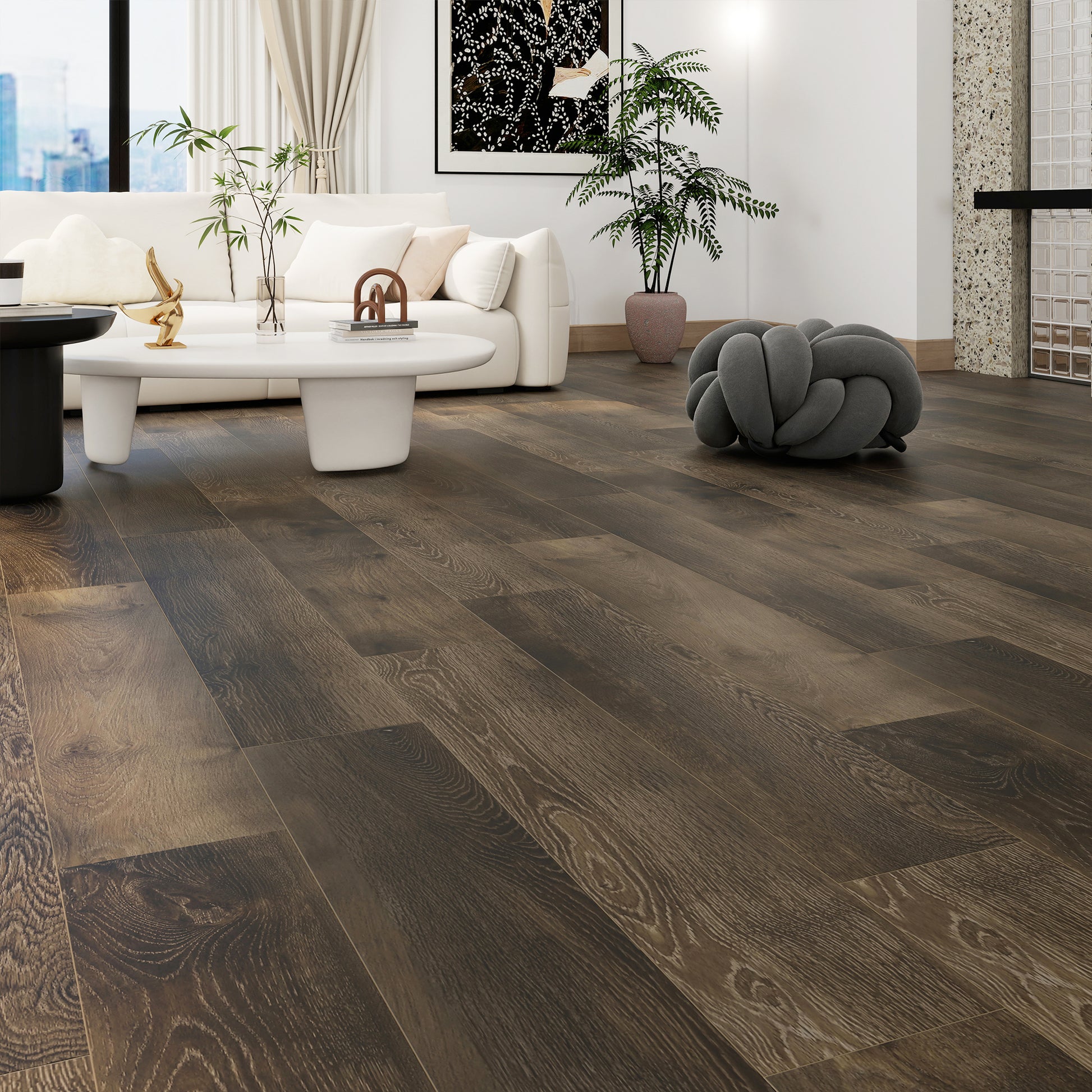 NEW PARLIAMENT 610 Dark Knot 9” x 60” x 6.5 mm, 22 mil, Klein Blue IXPE 1.5 mm - product image