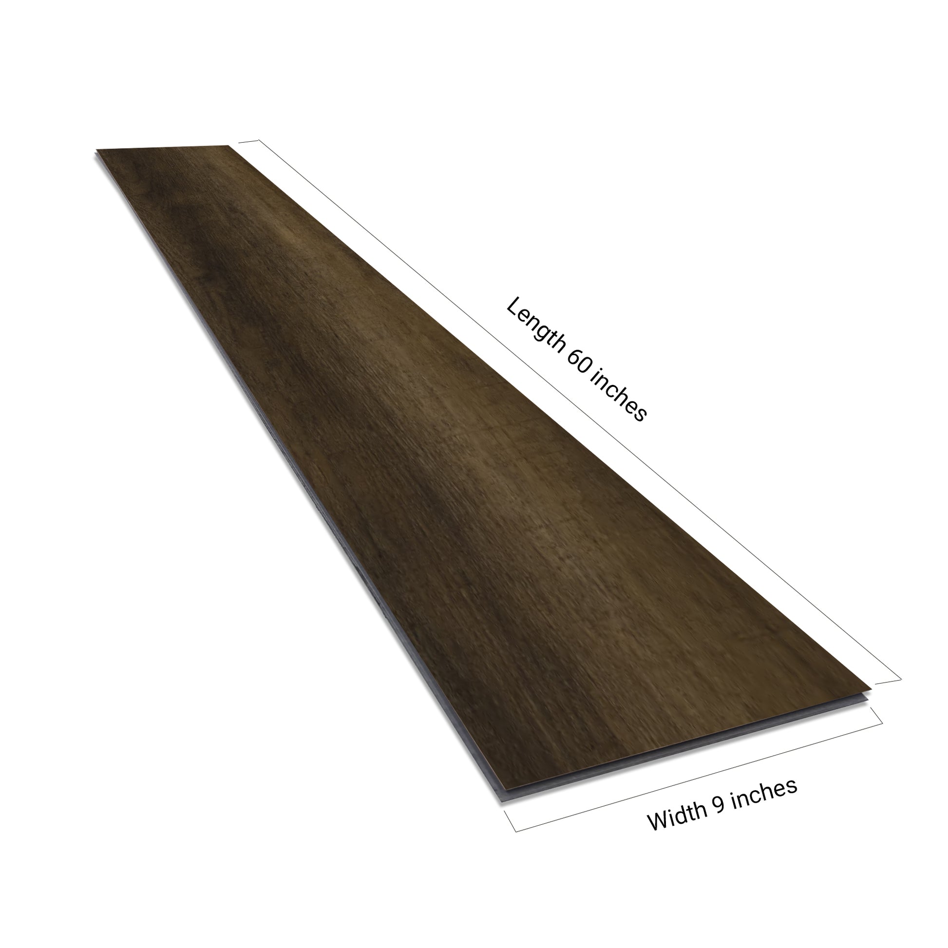 NEW PARLIAMENT 610 Cocoa Grain 9” x 60” x 6.5 mm, 22 mil, Klein Blue IXPE 1.5 mm - side view