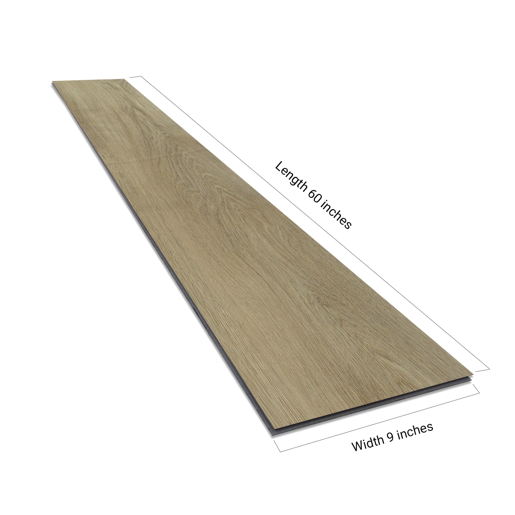 NEW PARLIAMENT 610 Linen Oak 9” x 60” x 6.5 mm, 22 mil, Klein Blue IXPE 1.5 mm - side view