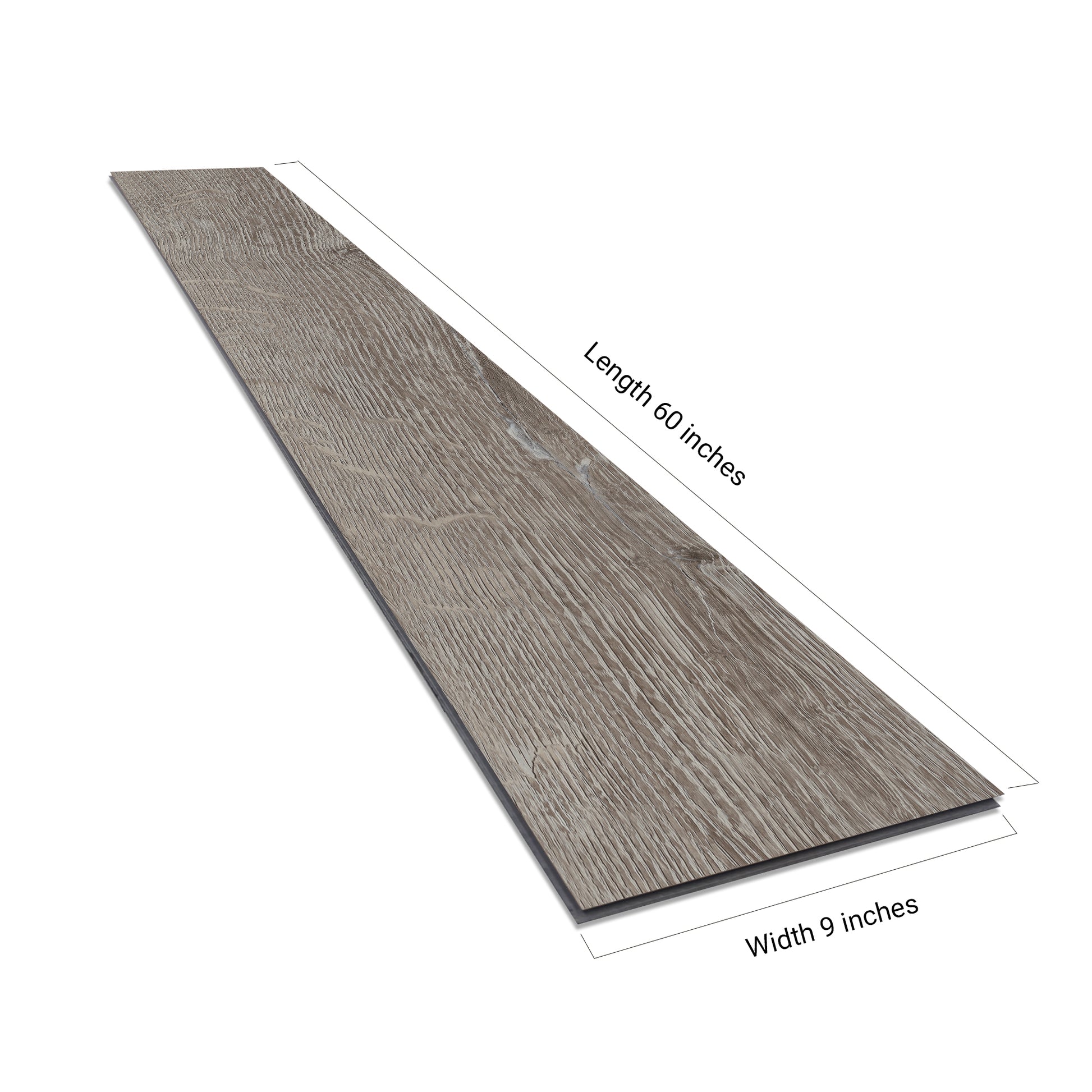 NEW PARLIAMENT 610 Ashy Grain 9” x 60” x 6.5 mm, 22 mil, Klein Blue IXPE 1.5 mm - side view