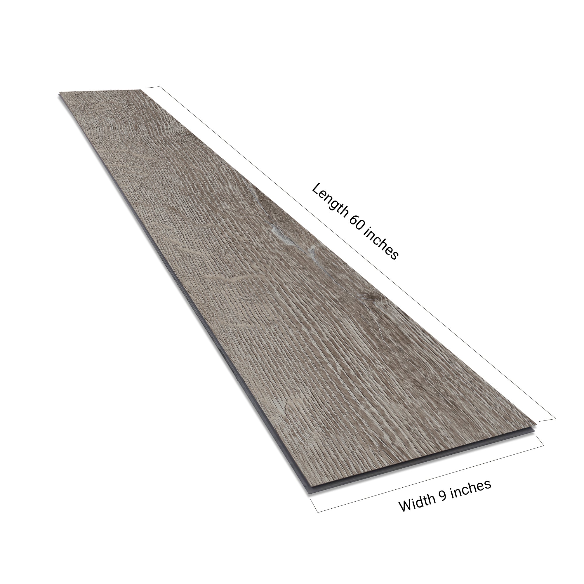 NEW PARLIAMENT 610 Ashy Grain 9” x 60” x 6.5 mm, 22 mil, Klein Blue IXPE 1.5 mm - side view