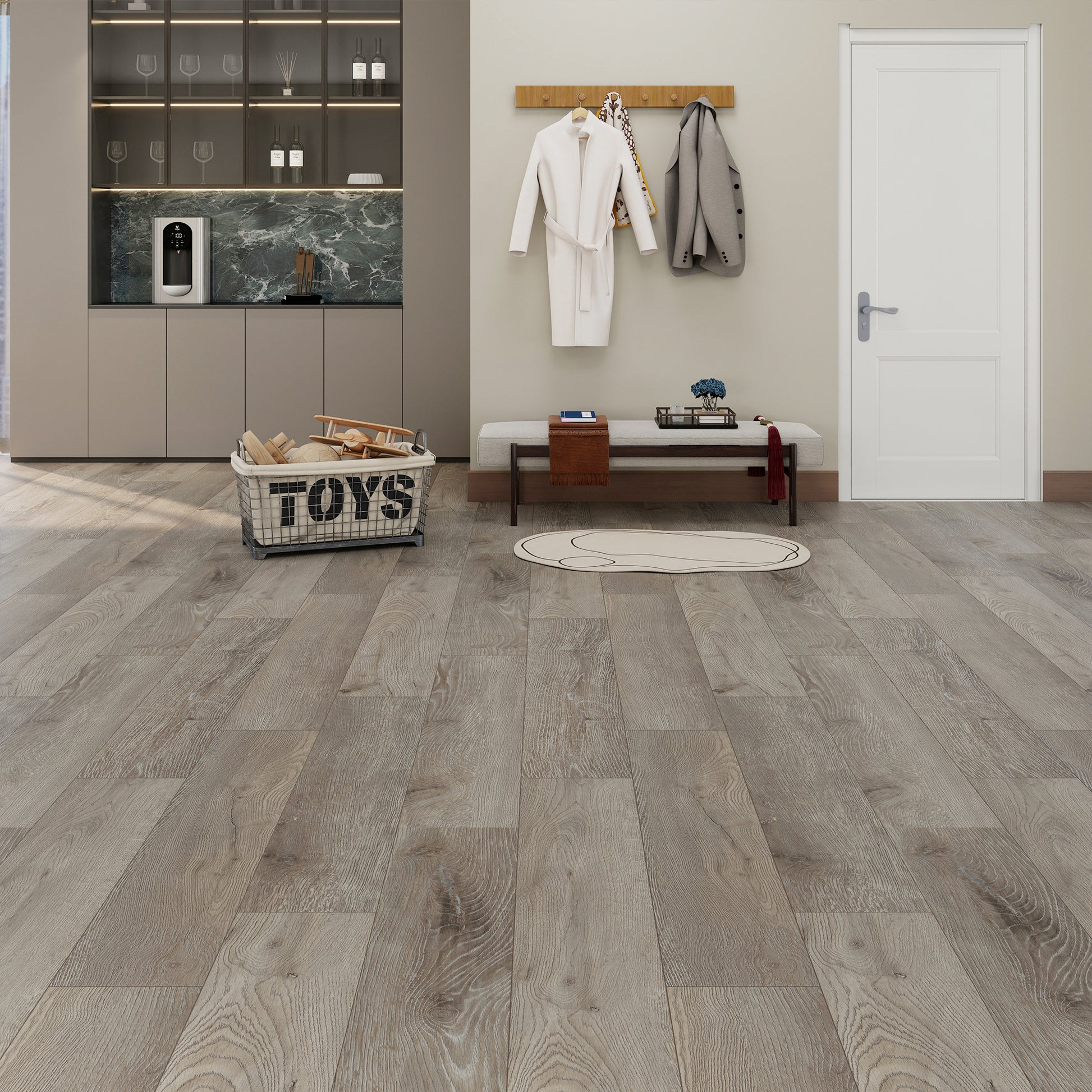 NEW PARLIAMENT 610 Ashy Grain 9” x 60” x 6.5 mm, 22 mil, Klein Blue IXPE 1.5 mm - product image