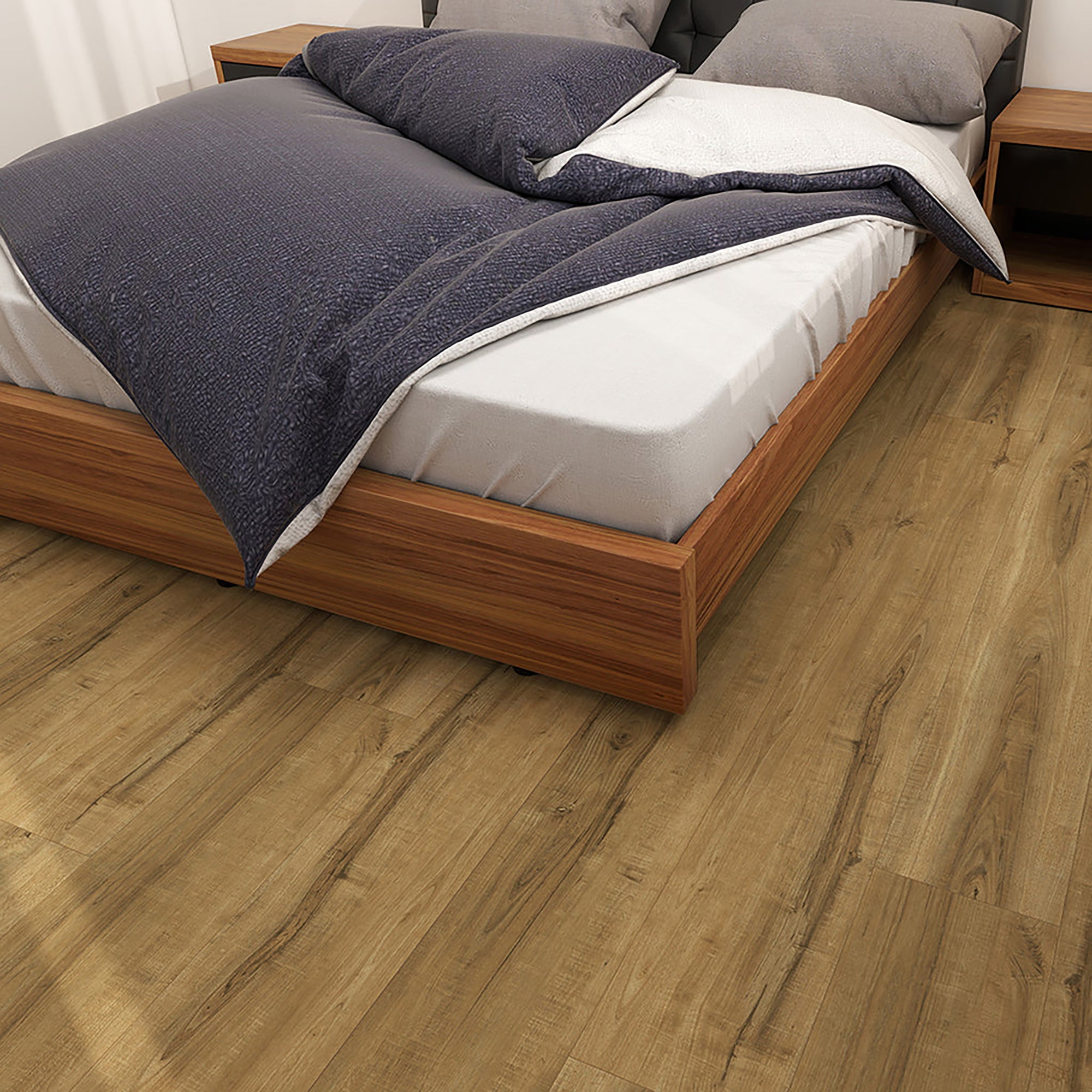 NEW PARLIAMENT 810 Golden Valley 30mil RIGID CORE 62.6''*9''*8mm, Klein Blue IXPE BACK WOOD TEXTURE