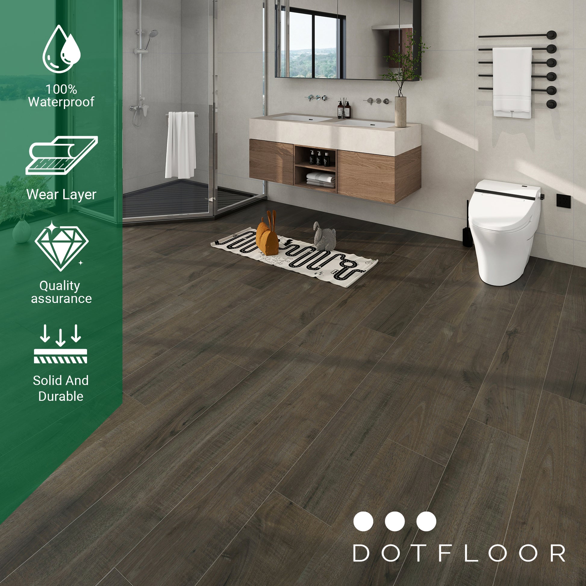 NEW PARLIAMENT 810 Indian Summer 30mil RIGID CORE 62.6''*9''*8mm, Klein Blue - texture detail