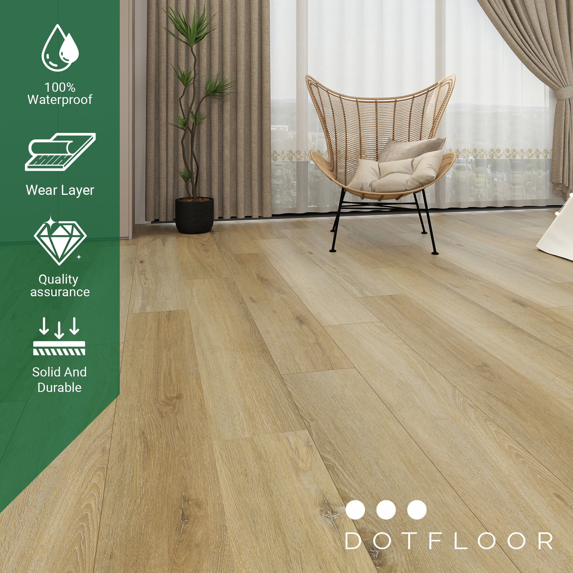 NEW PARLIAMENT 810 Sand Tan 30mil RIGID CORE 62.6''*9''*8mm, Klein Blue IXPE BACK WOOD TEXTURE