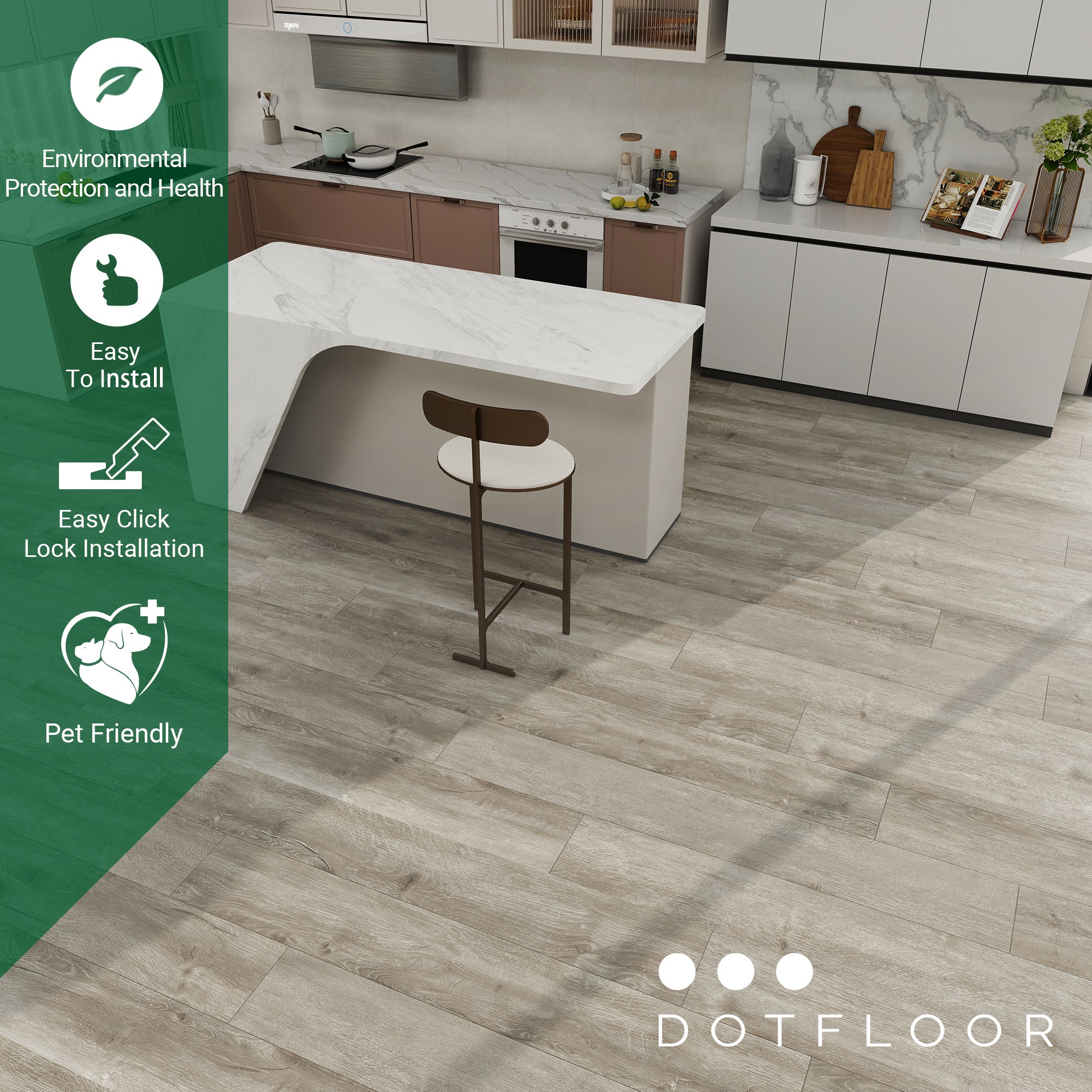 NEW PARLIAMENT 810 White Stone 30mil RIGID CORE 62.6''*9''*8mm, Klein Blue IXPE BACK WOOD TEXTURE