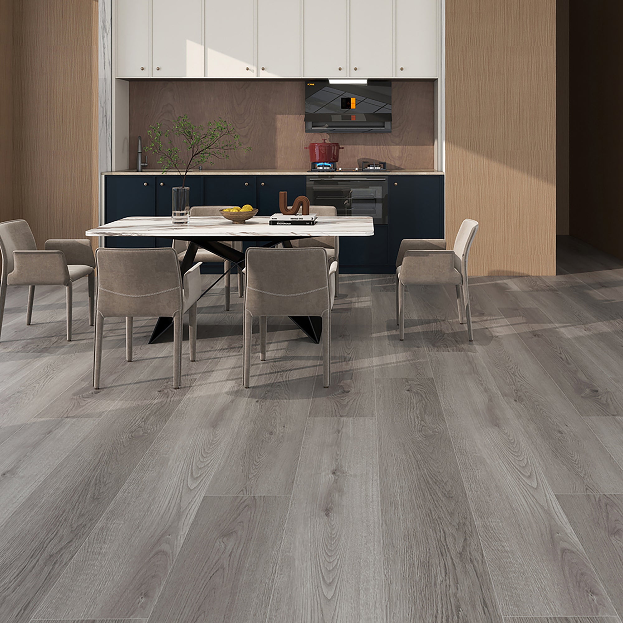 NEW PARLIAMENT 810 Sharp Shadow 30mil RIGID CORE 62.6''*9''*8mm, Klein Blue IXPE BACK WOOD TEXTURE