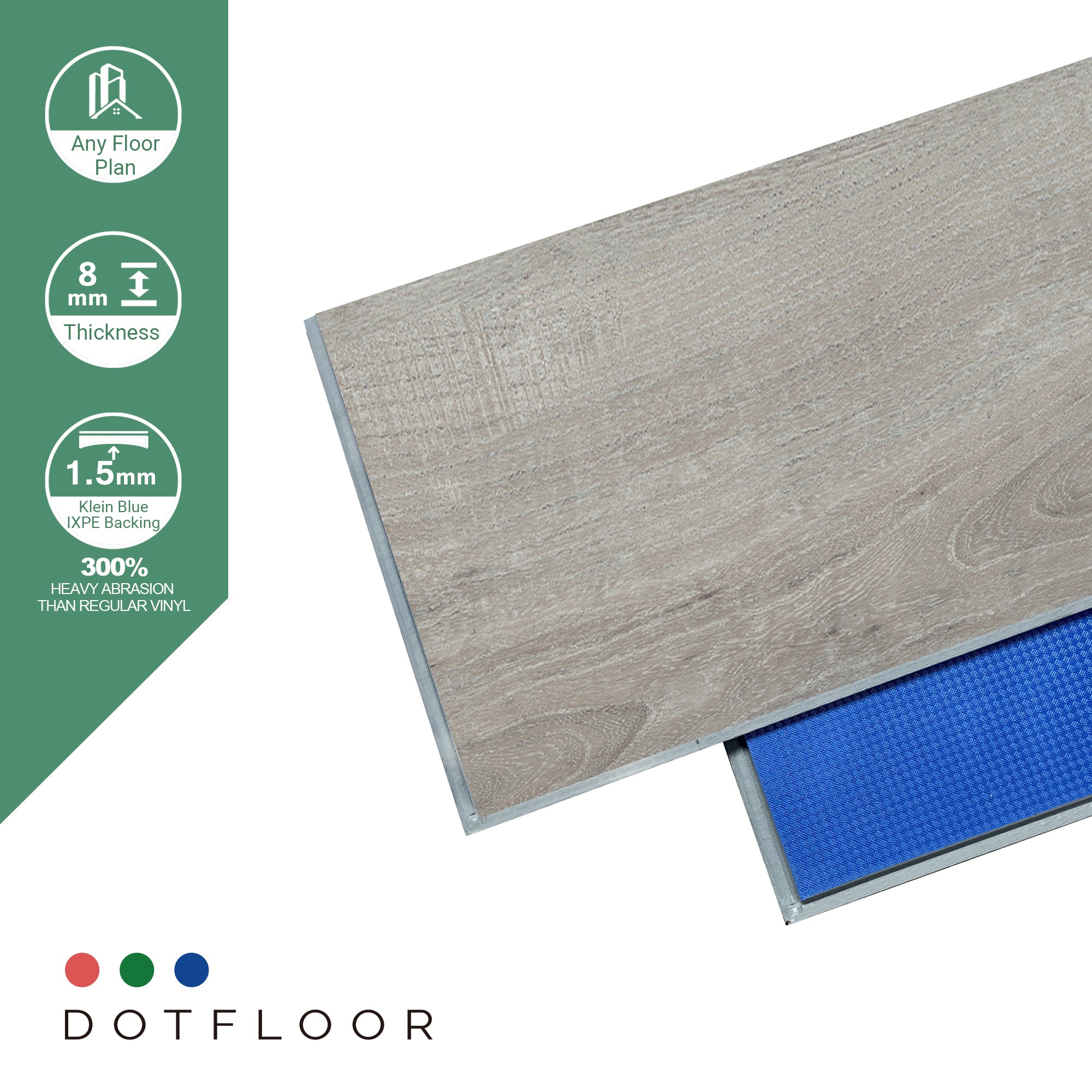 NEW PARLIAMENT 810 Crosstown Traffic 30mil RIGID CORE 62.6''*9''*8mm, Klein Blue - color swatch