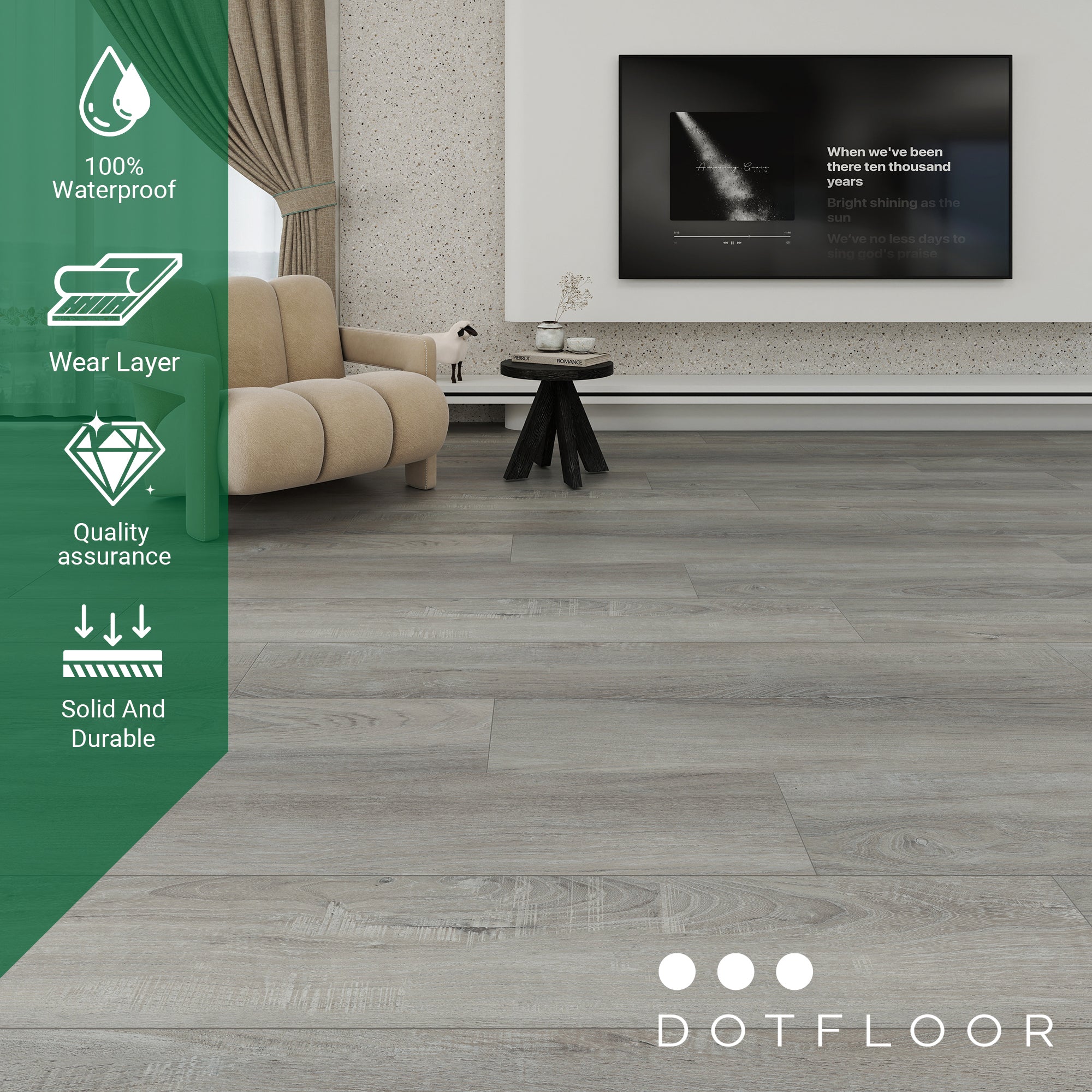 NEW PARLIAMENT 810 Crosstown Traffic 30mil RIGID CORE 62.6''*9''*8mm, Klein Blue - texture detail