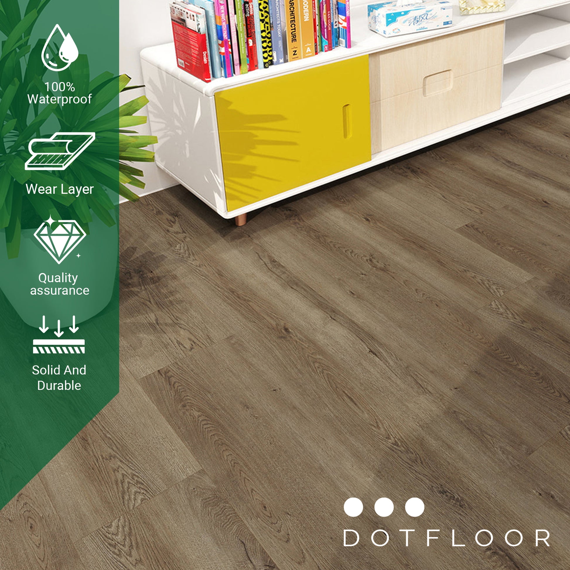 NEW PARLIAMENT 810 Shabby Cream 30mil RIGID CORE 62.6''*9''*8mm, Klein Blue - texture detail