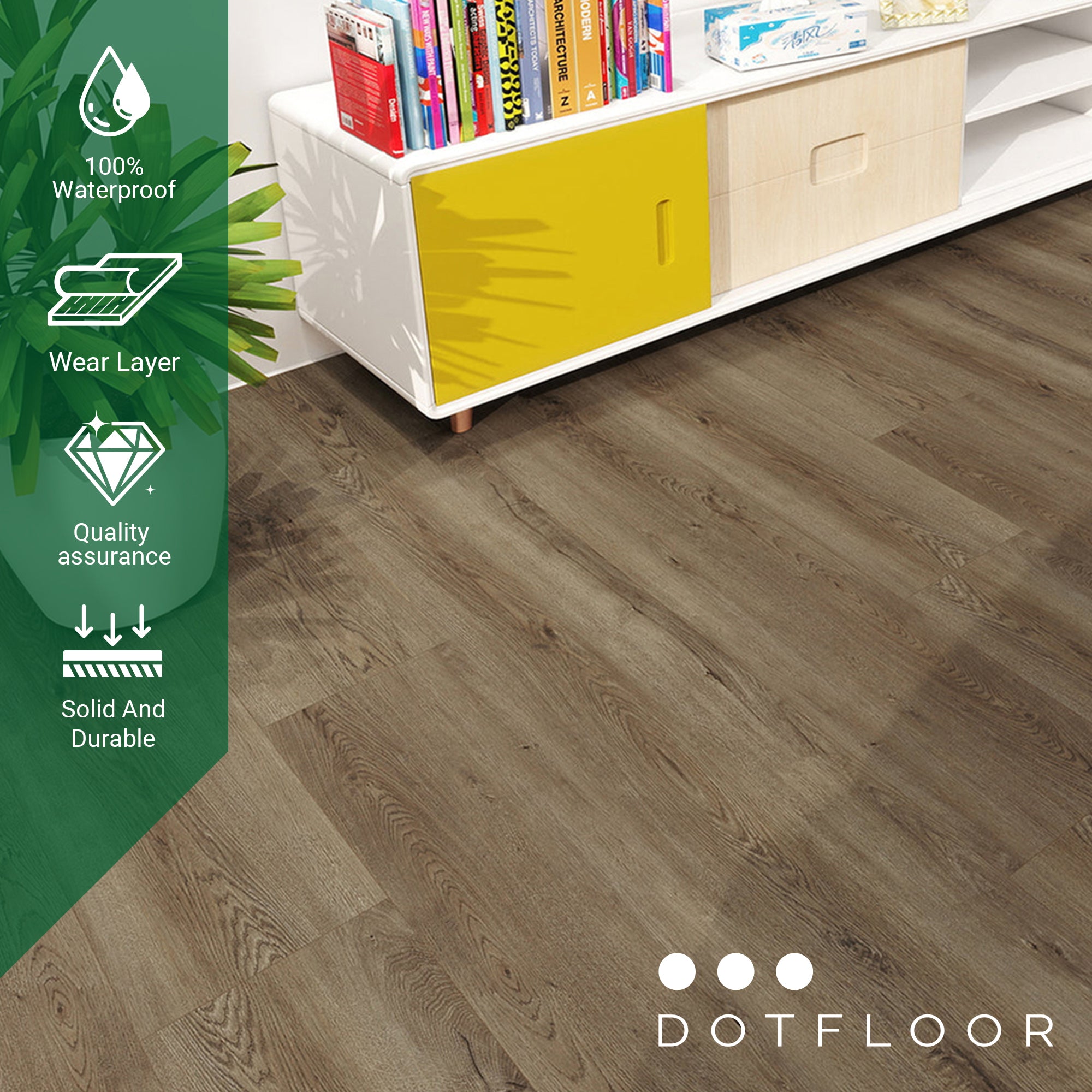 NEW PARLIAMENT 810 Shabby Cream 30mil RIGID CORE 62.6''*9''*8mm, Klein Blue - texture detail