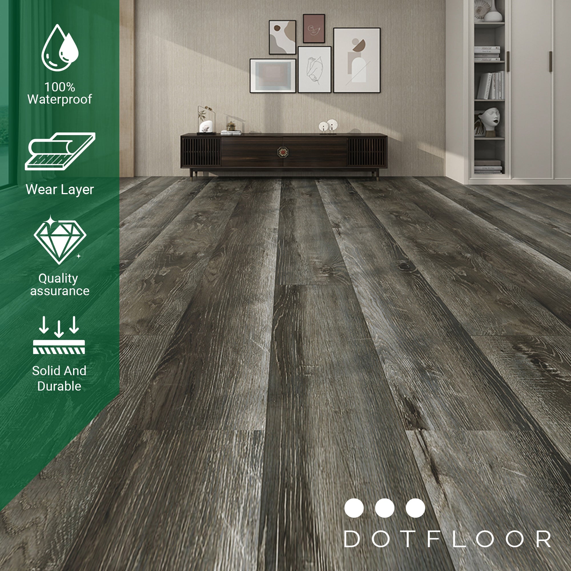 NEW PARLIAMENT 810 Mystic Jungle 30mil RIGID CORE 62.6''*9''*8mm, Klein Blue IXPE BACK WOOD TEXTURE