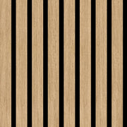 WASHED WHITE OAK -Wood Acoustic Wall Panels 114.17‘’×23.62‘’