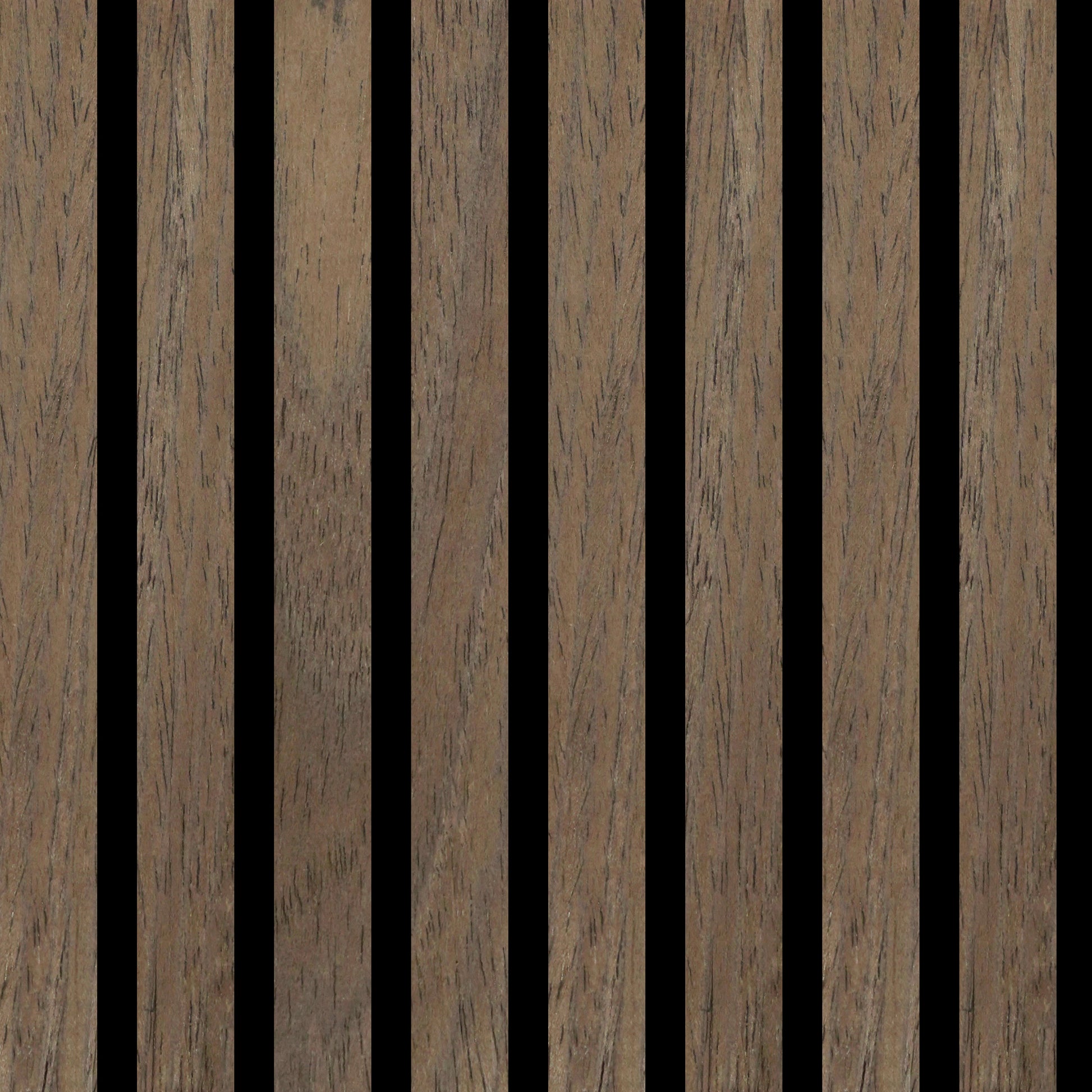 BLACK WALNUT -Wood Acoustic Wall Panels 114.17‘’×23.62‘’ - close-up view
